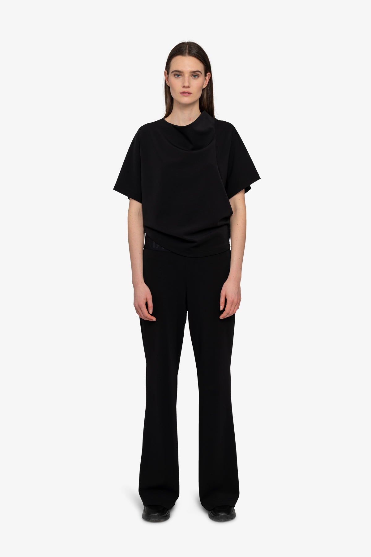 Blouse with Stand-up Collar