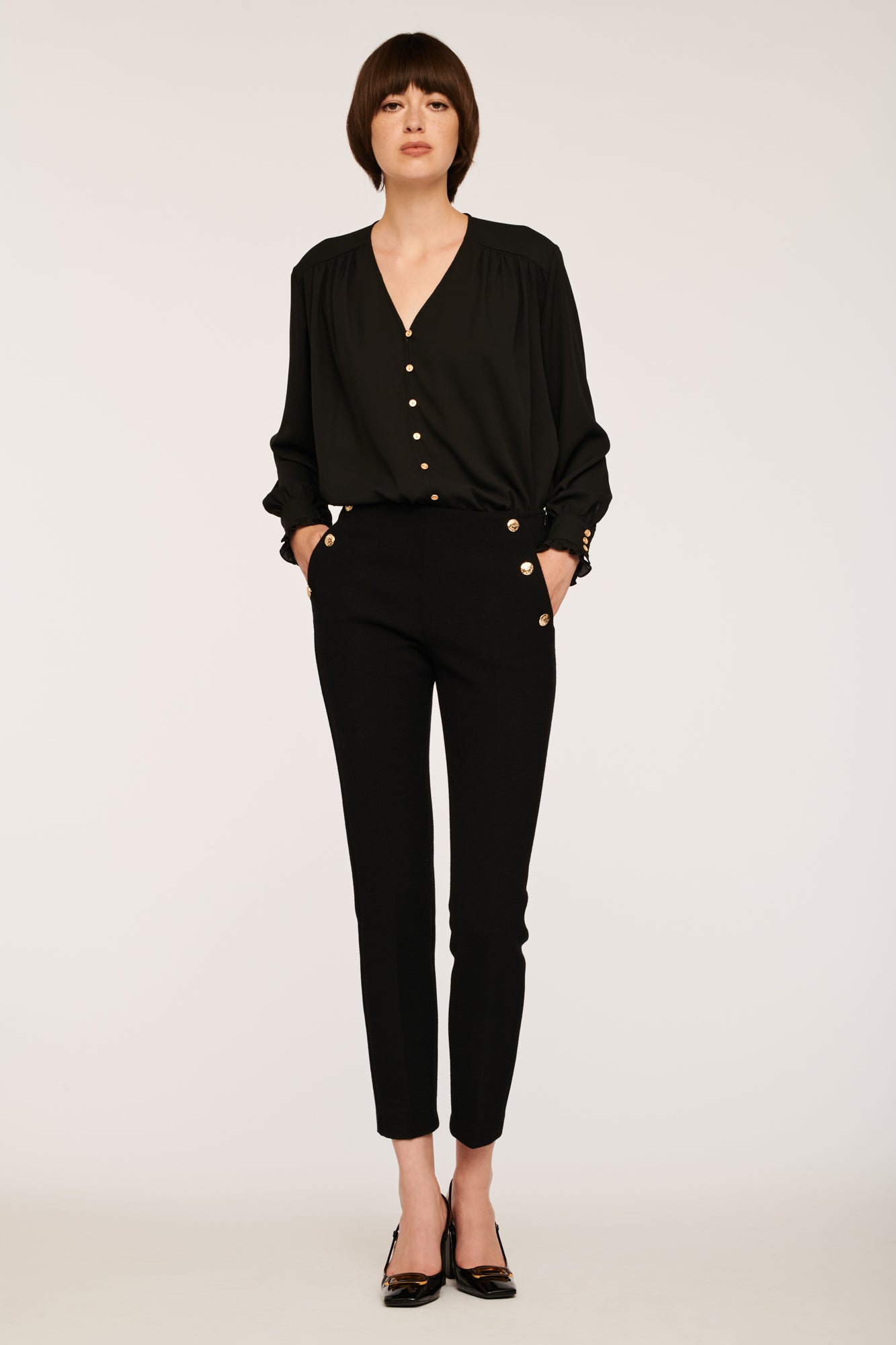 Wool Crepe Trousers