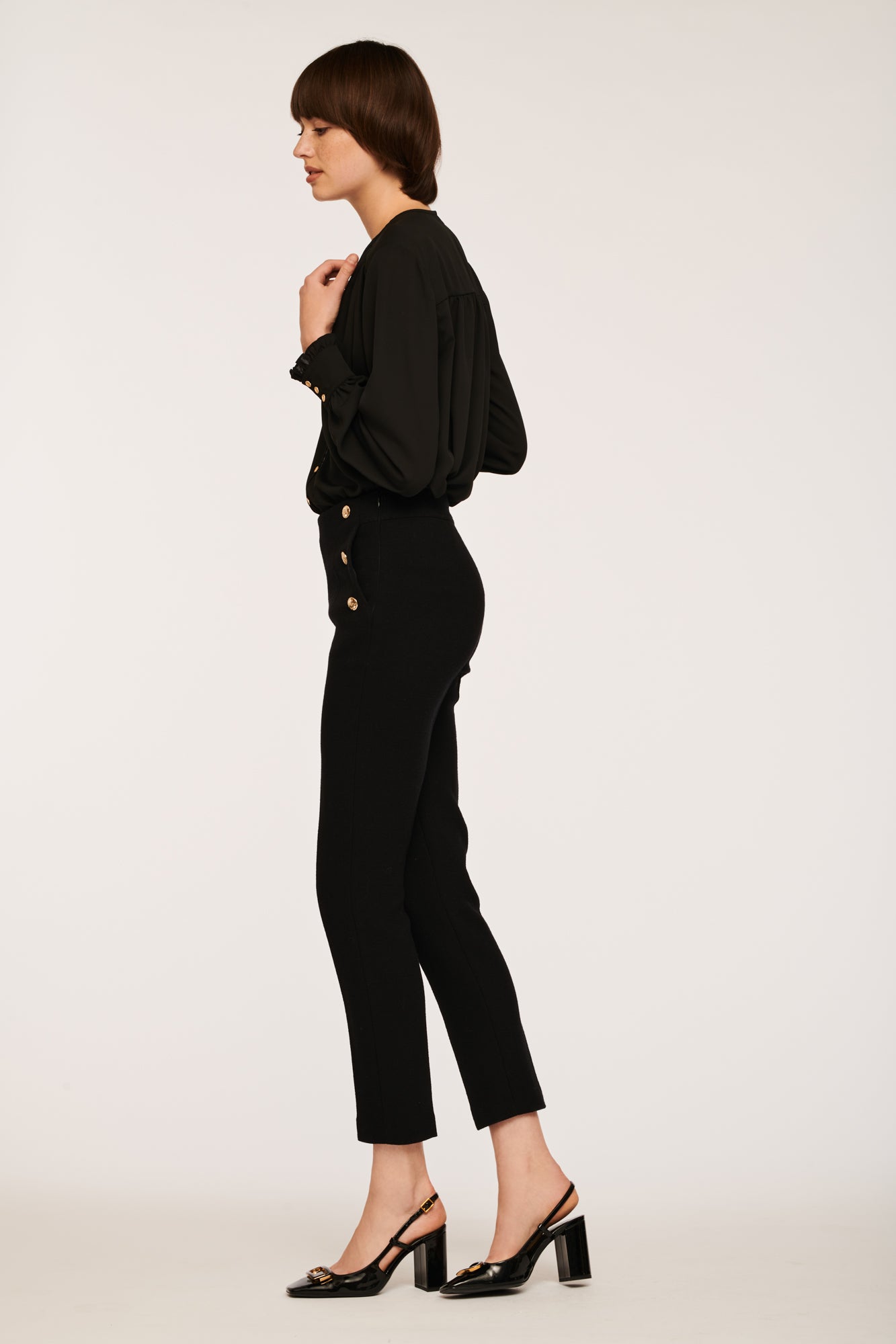 Wool Crepe Trousers