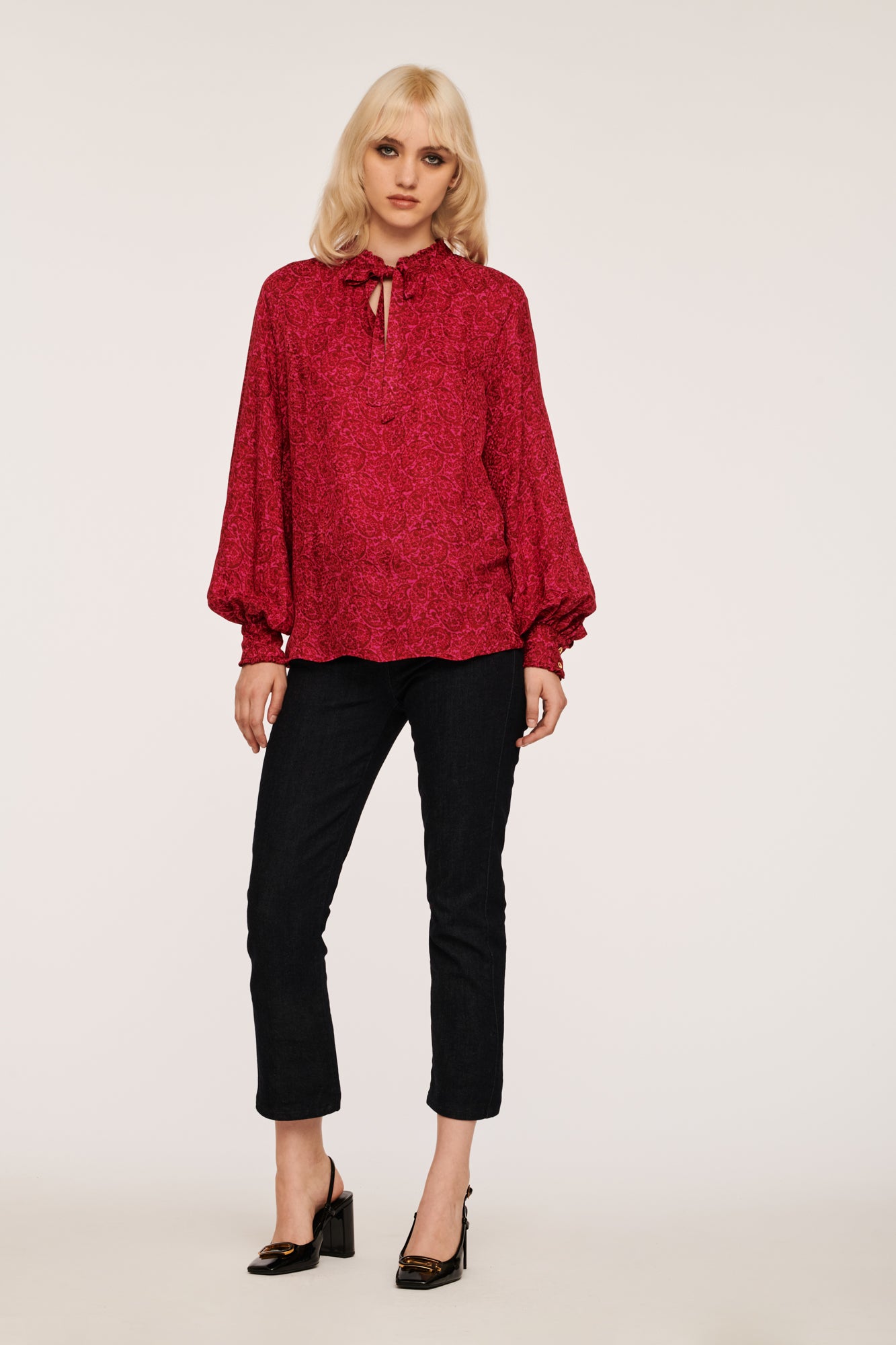 Shirt with Paisley Print
