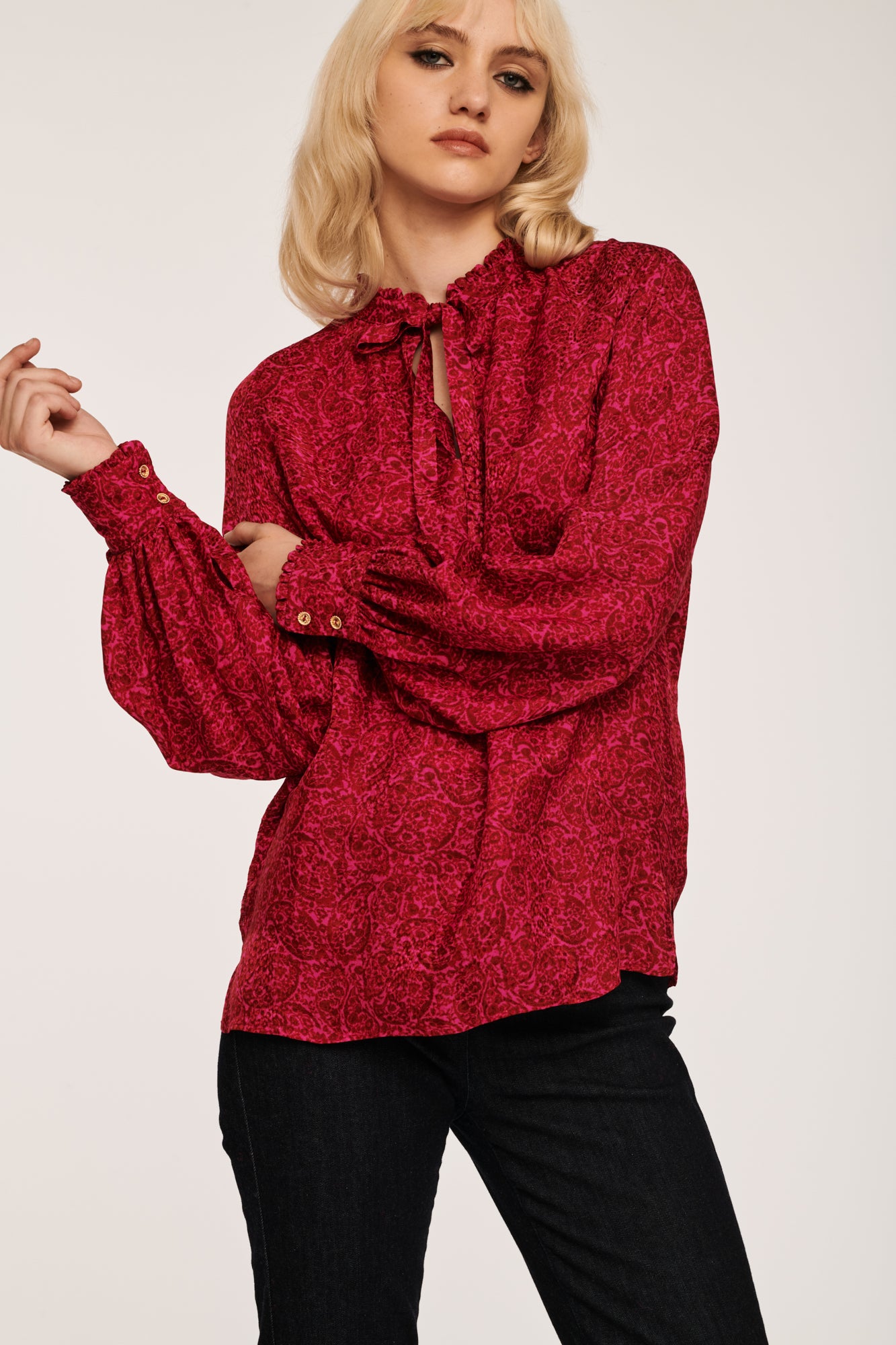 Shirt with Paisley Print
