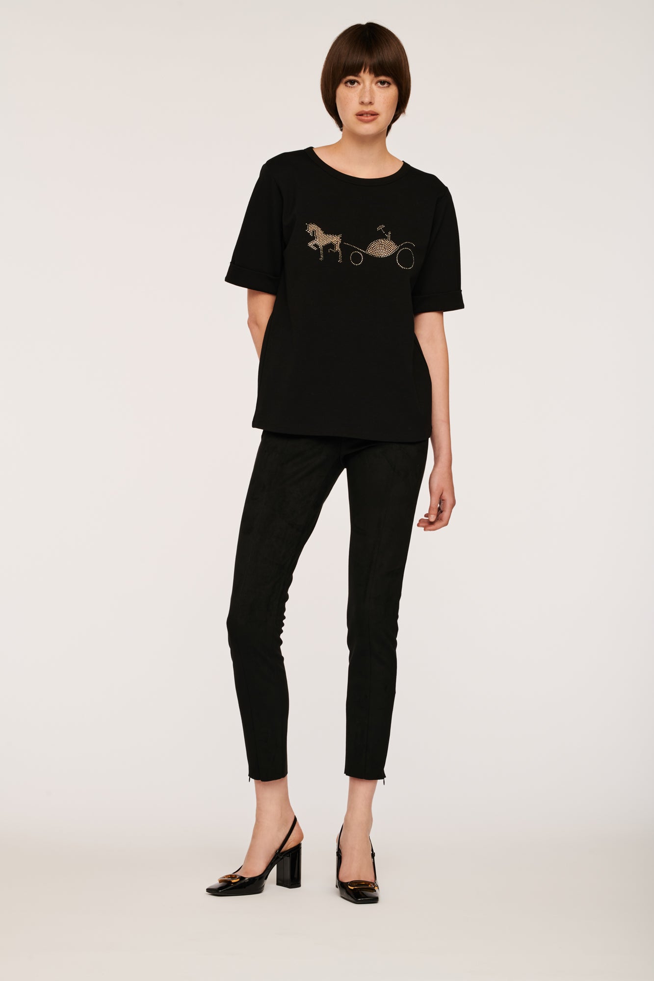 T-shirt with Diamond and Rivet Logo