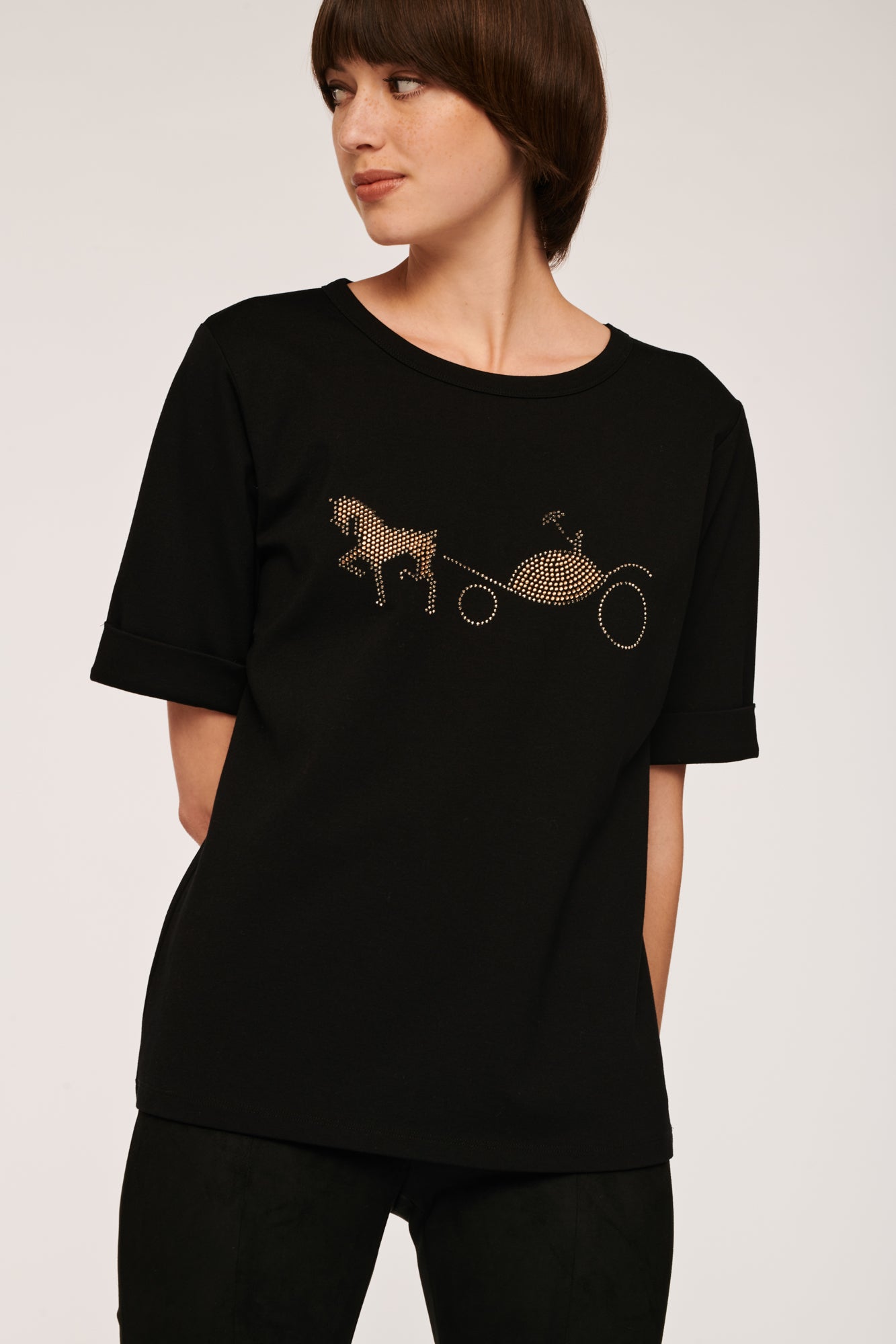 T-shirt with Diamond and Rivet Logo