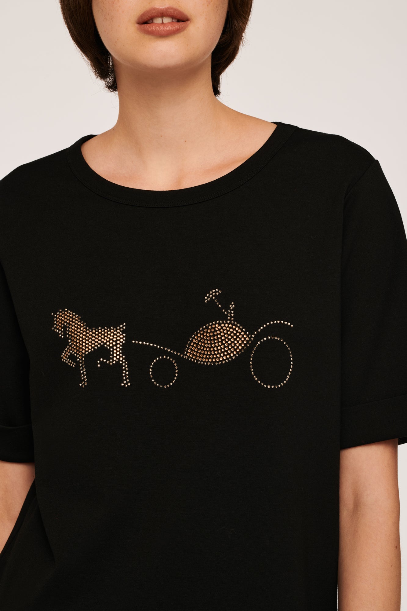 T-shirt with Diamond and Rivet Logo