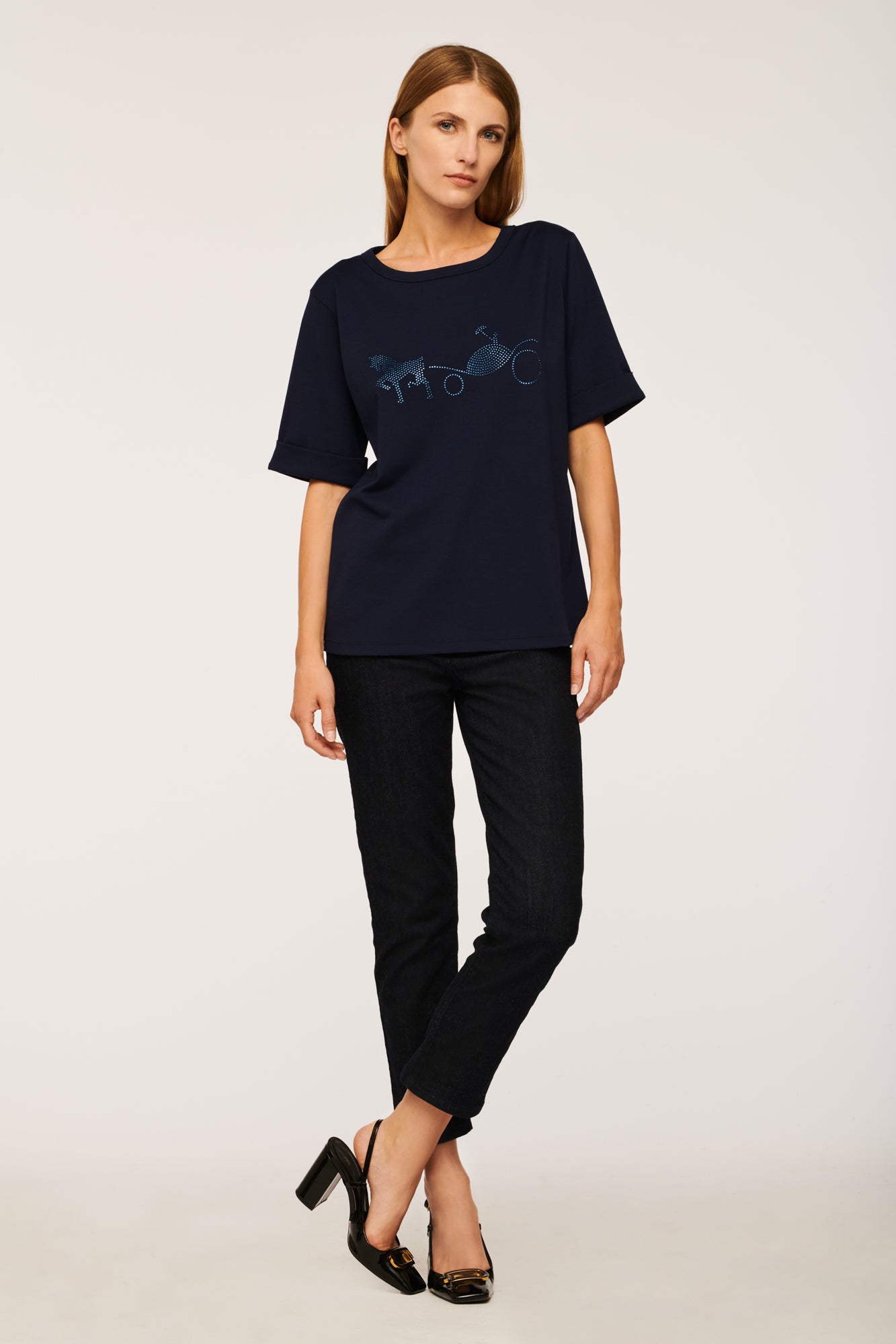 T-shirt with Diamond and Rivet Logo