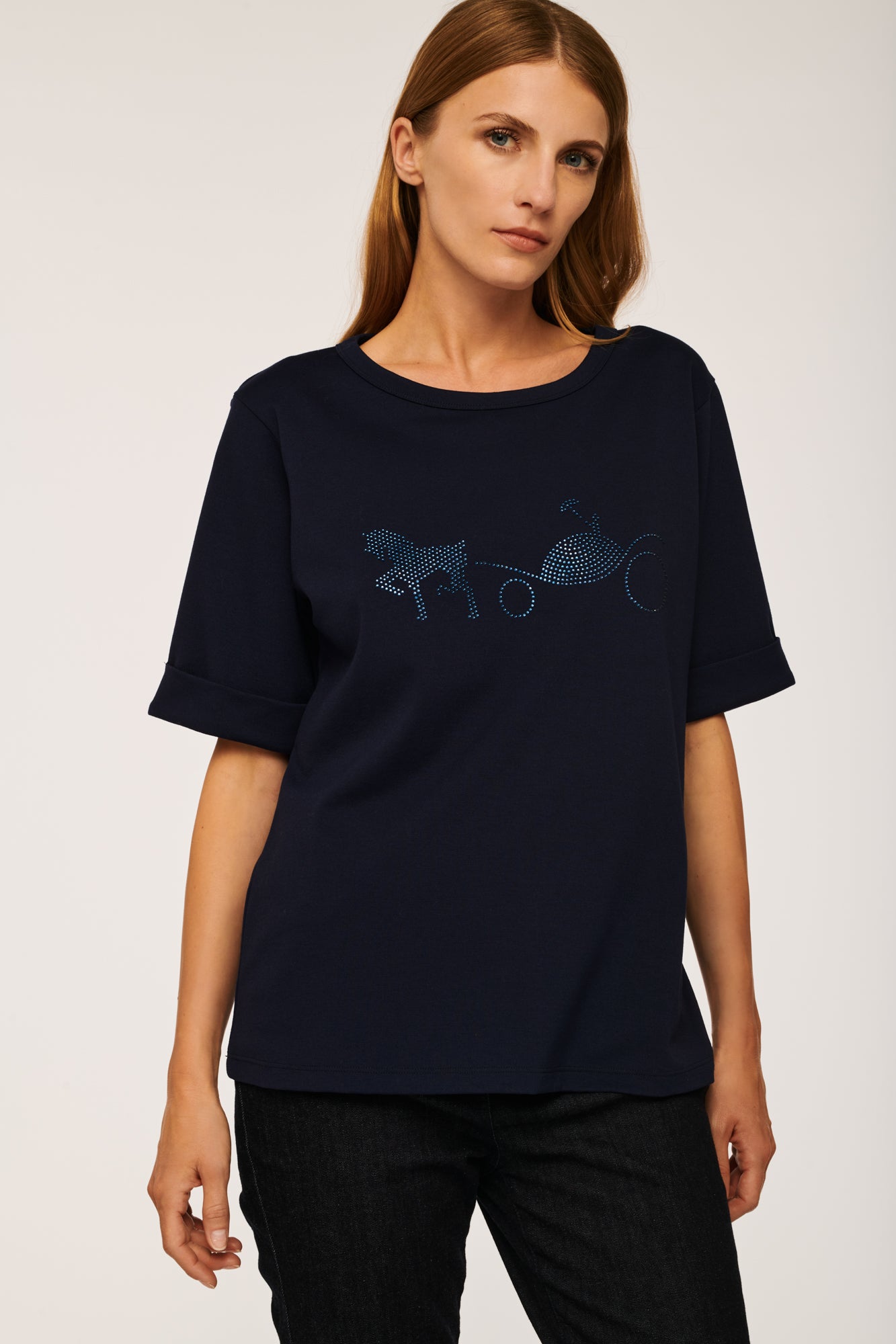 T-shirt with Diamond and Rivet Logo