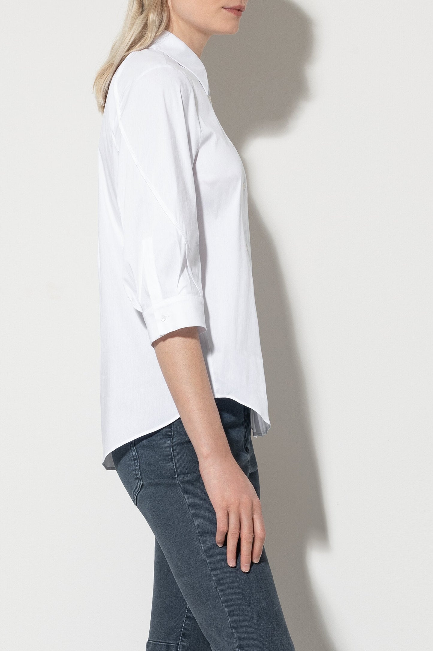 Shirt Blouse with 3/4 Sleeves