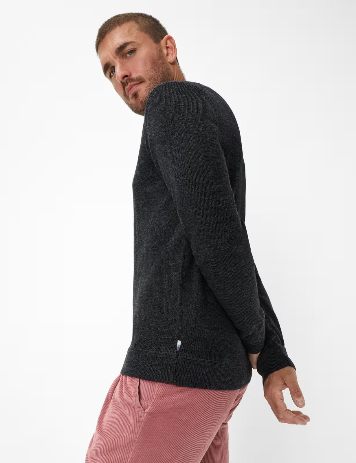 Feel Good Sportive: Knitted Sweater in a Cotton Mix