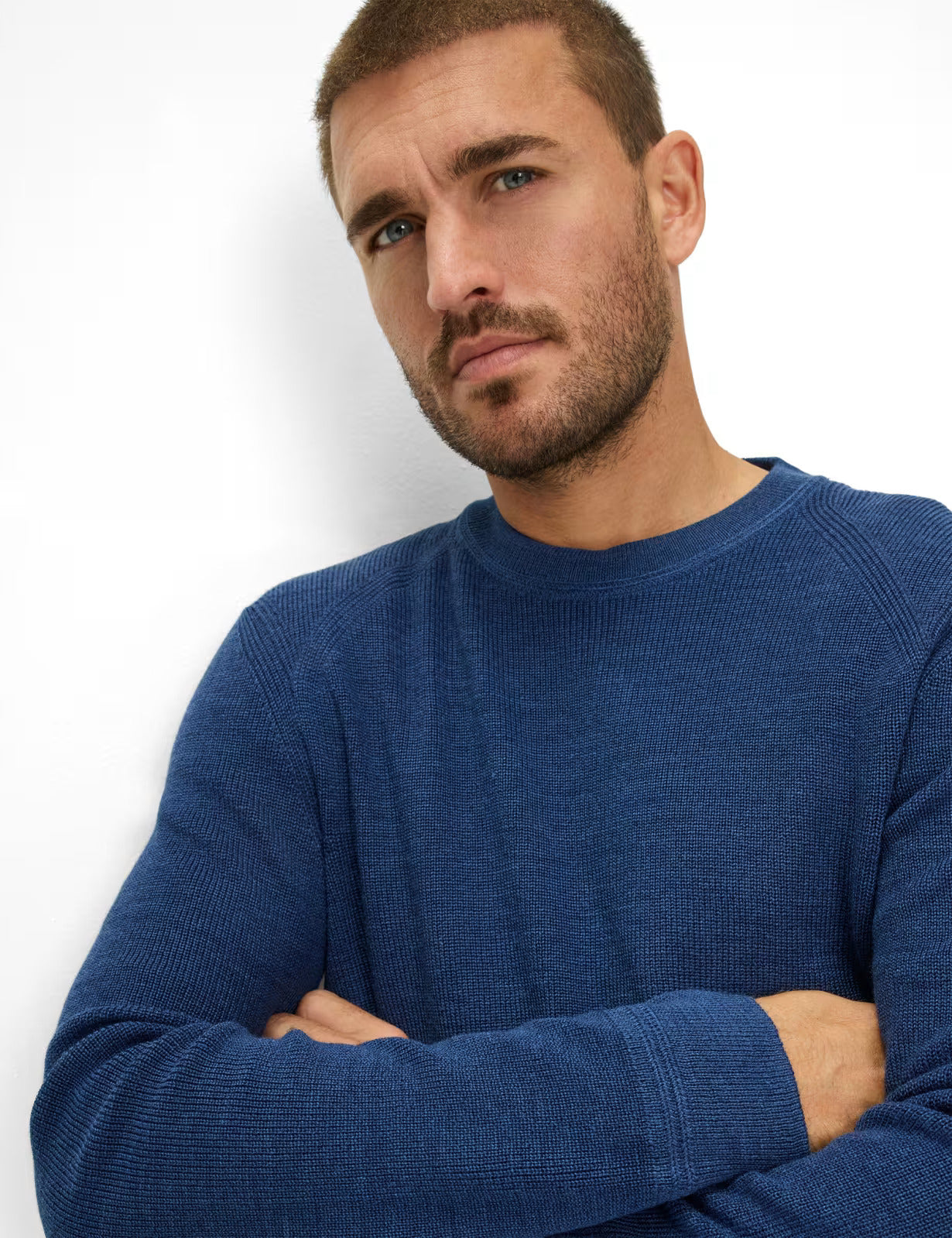 Feel Good Sportive: Knitted Sweater in a Cotton Mix
