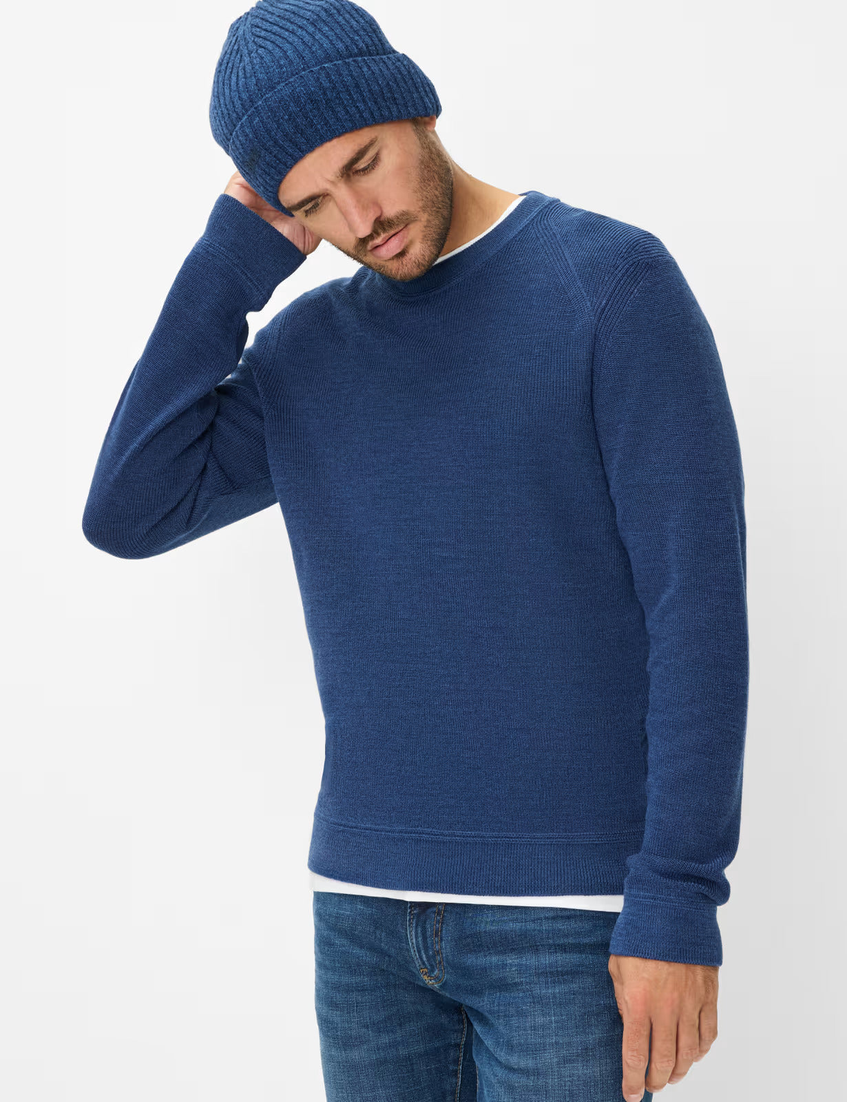 Feel Good Sportive: Knitted Sweater in a Cotton Mix