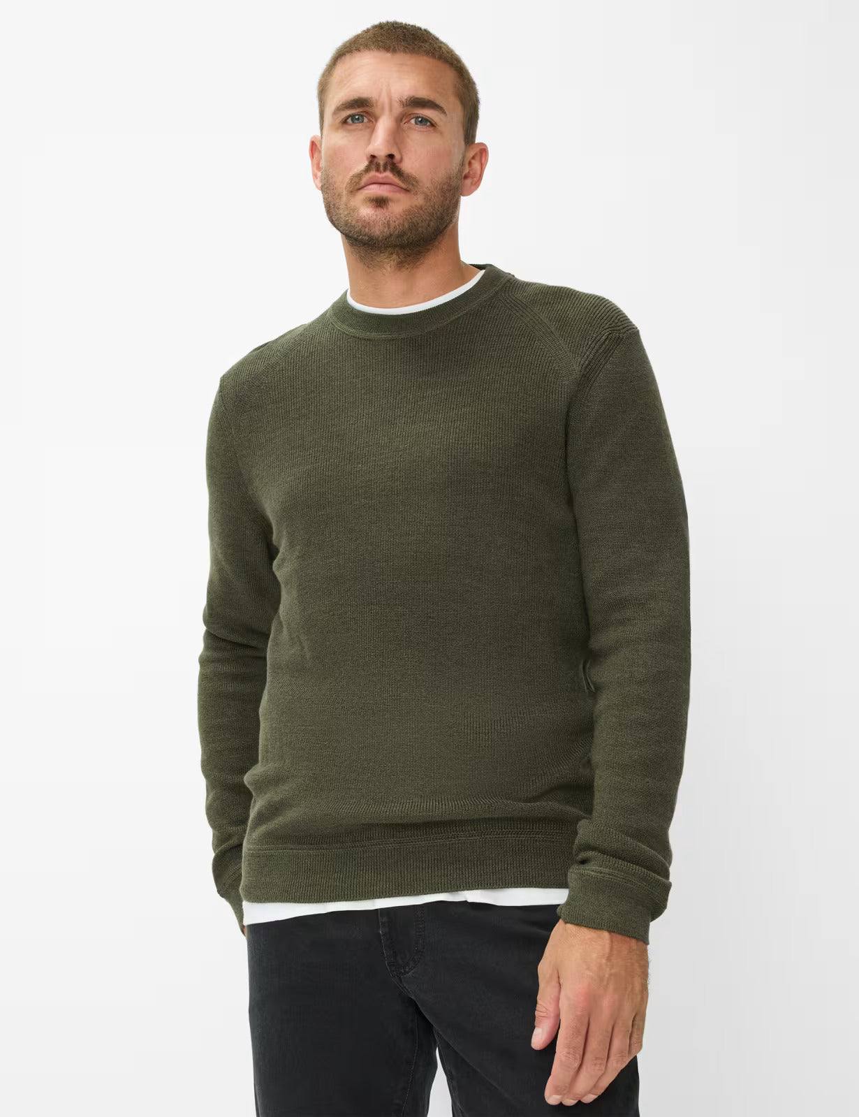 Feel Good Sportive: Knitted Sweater in a Cotton Mix
