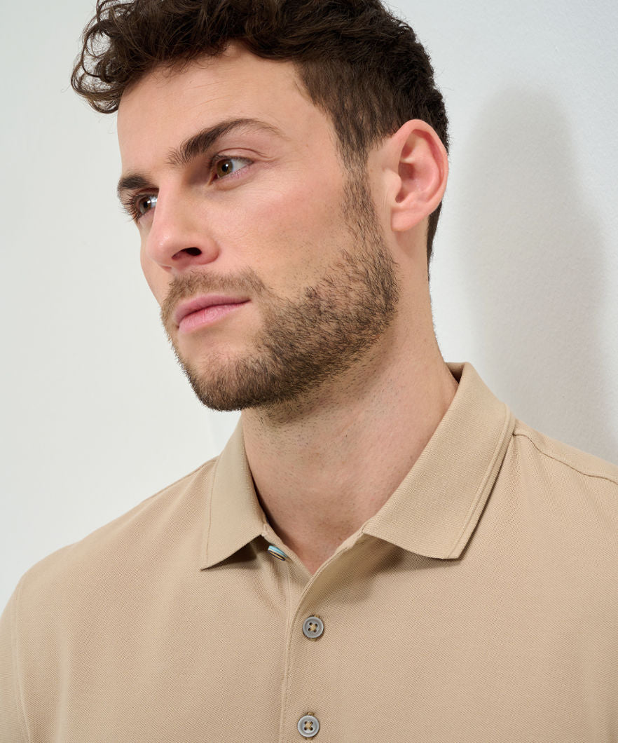 Polo Shirt in Pima Cotton Mix