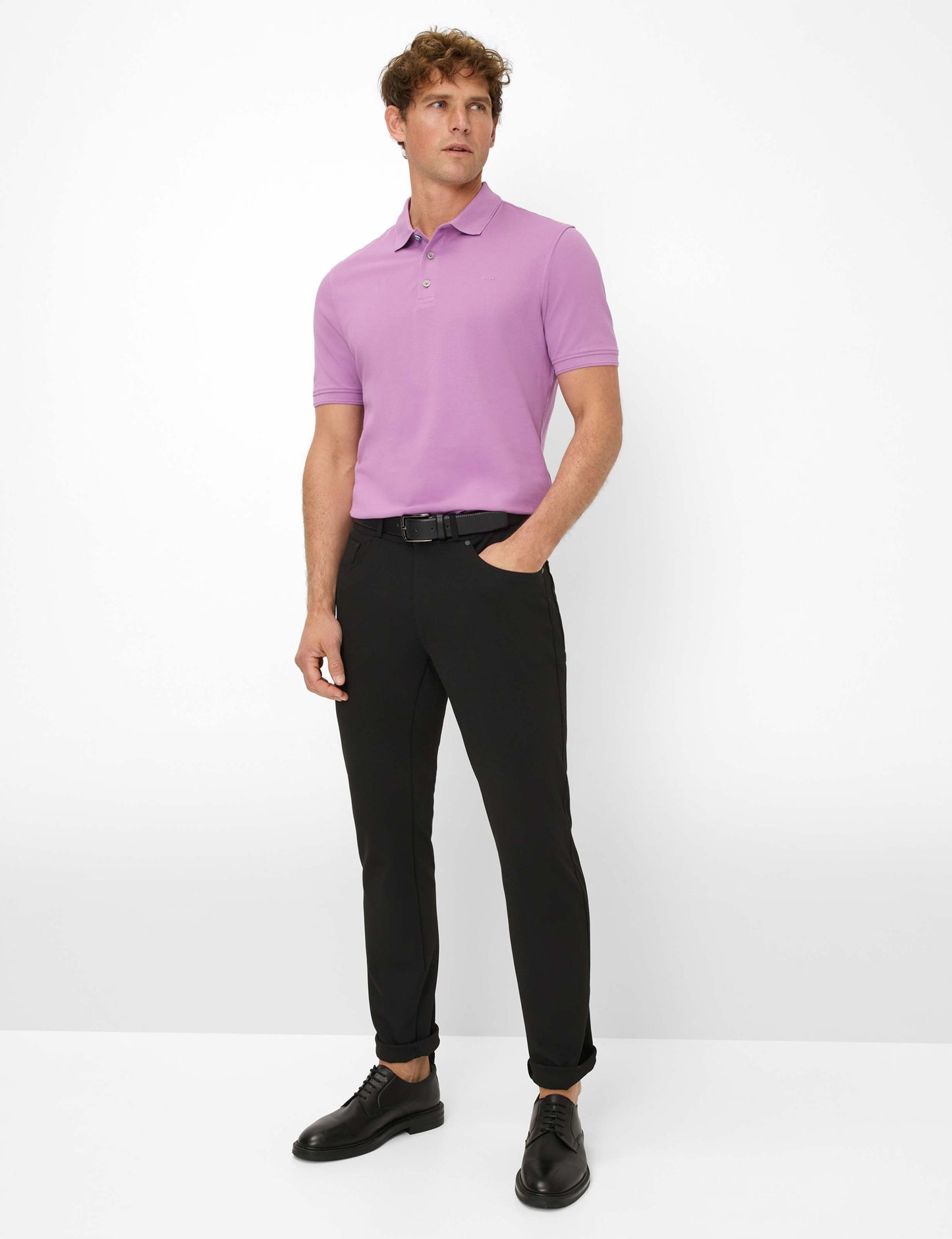 Hi-Flex Pique Knit: Polo Shirt in Cotton Mix