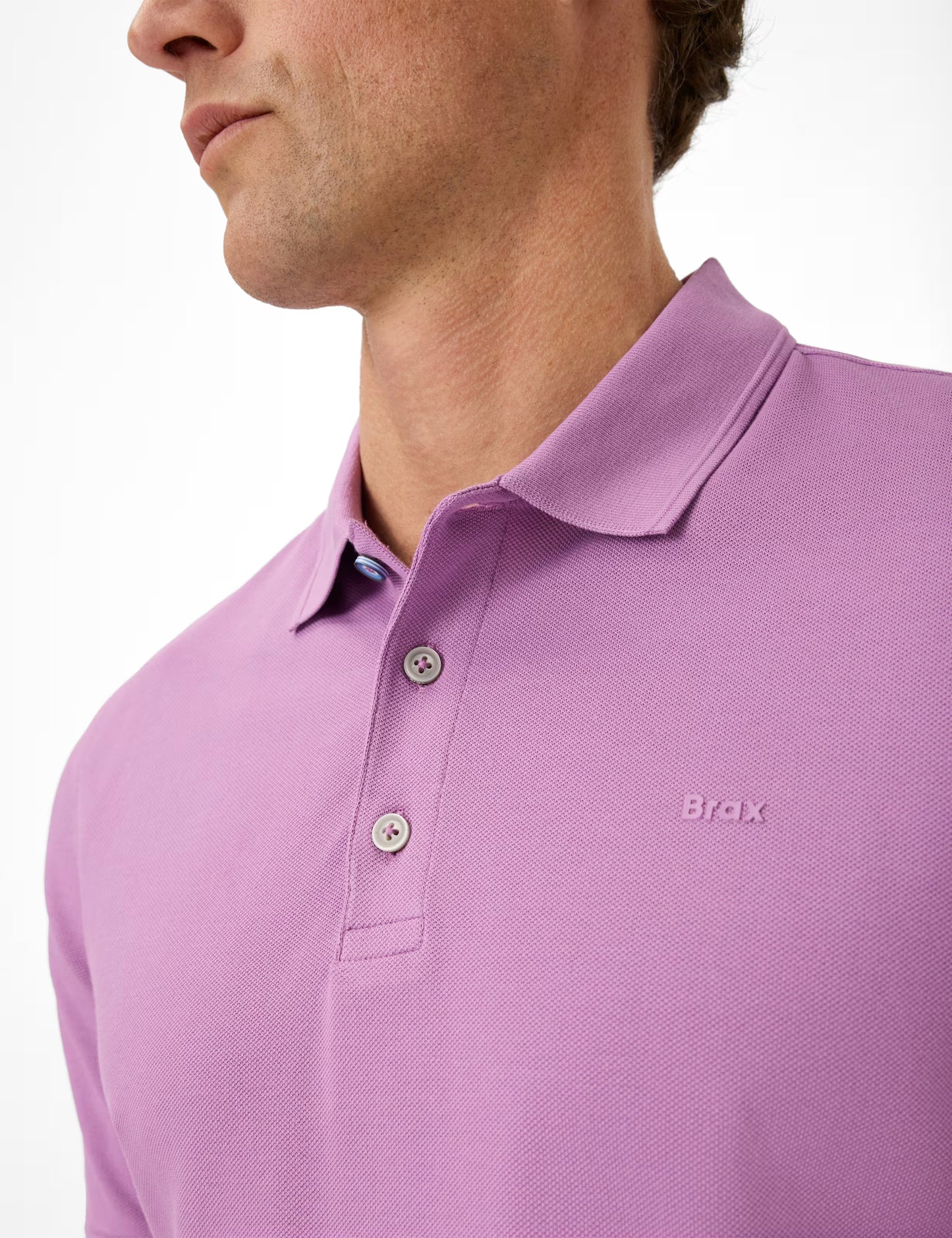 Hi-Flex Pique Knit: Polo Shirt in Cotton Mix