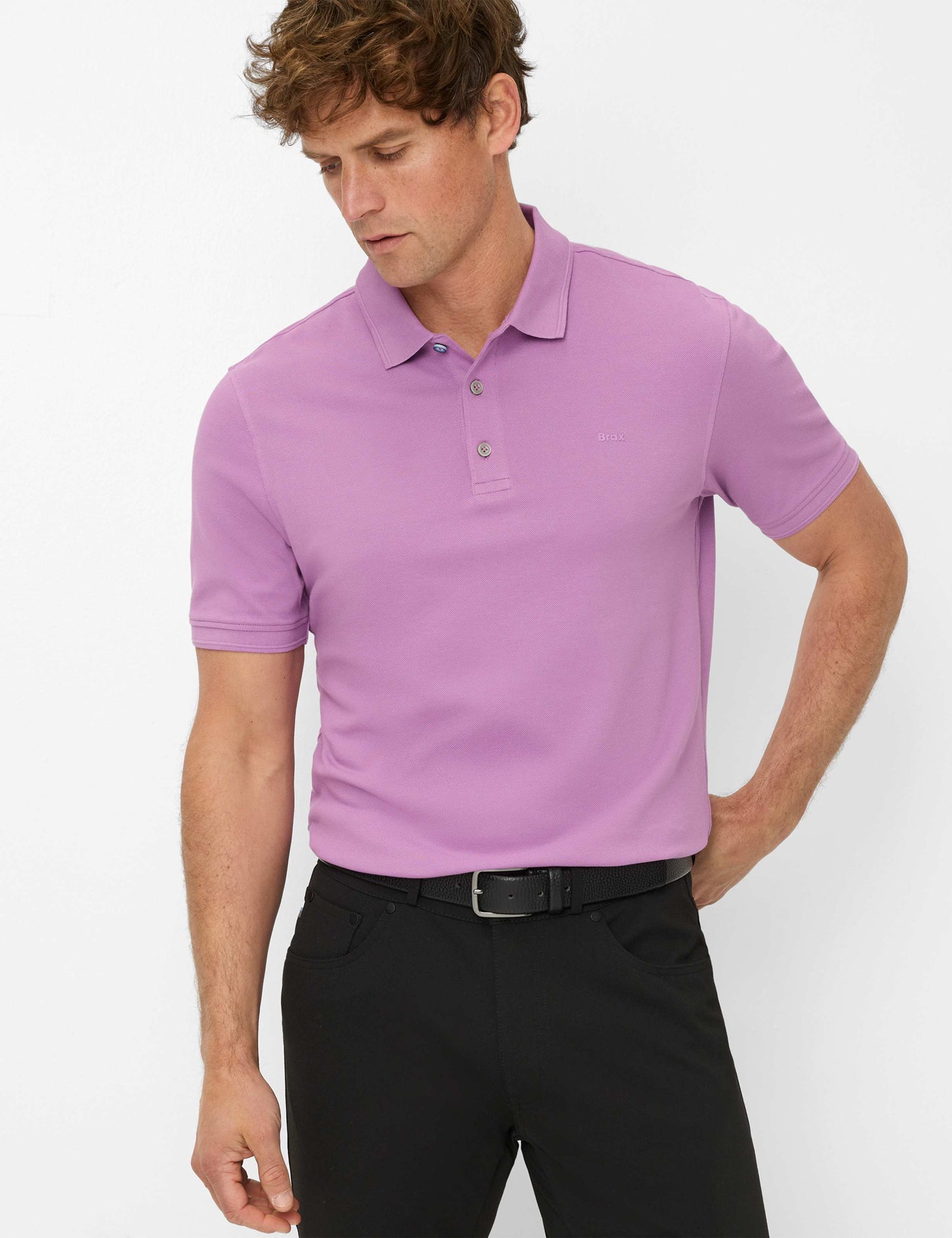 Hi-Flex Pique Knit: Polo Shirt in Cotton Mix