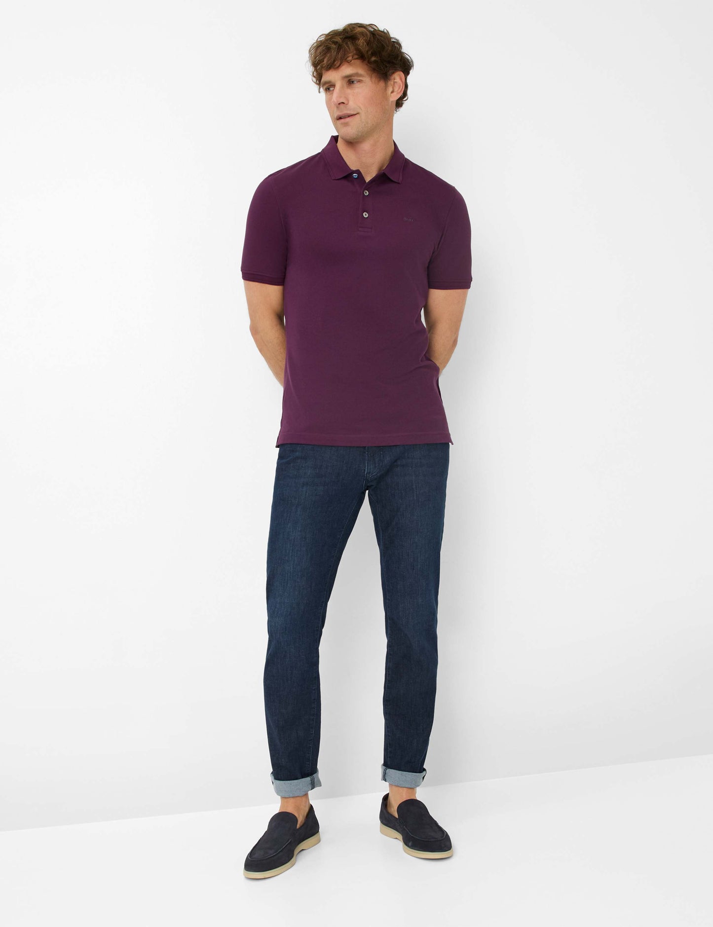 Hi-Flex Pique Knit: Polo Shirt in Cotton Mix
