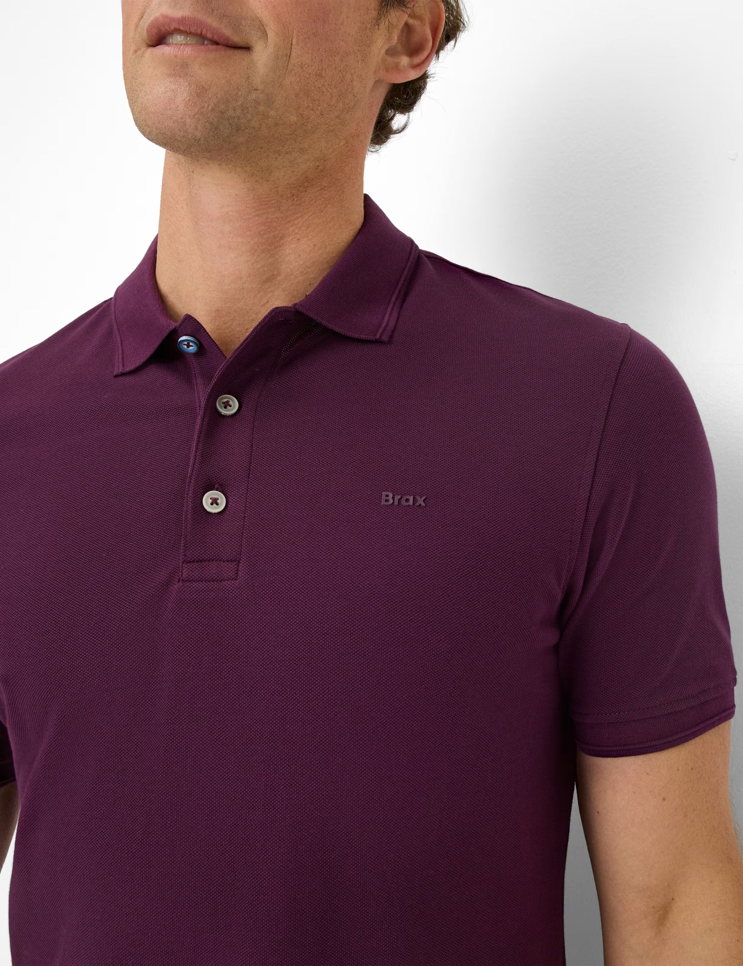 Hi-Flex Pique Knit: Polo Shirt in Cotton Mix
