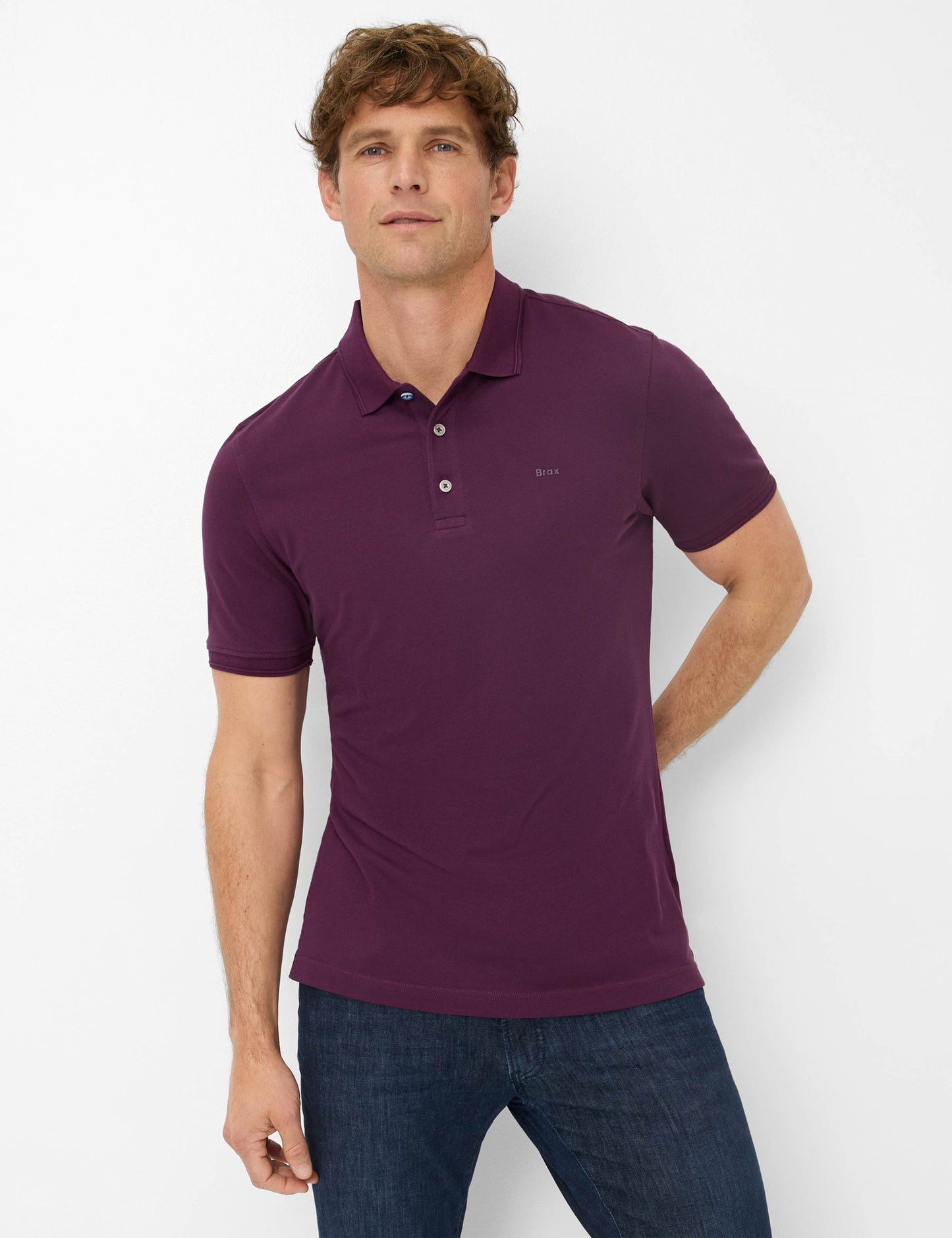 Hi-Flex Pique Knit: Polo Shirt in Cotton Mix