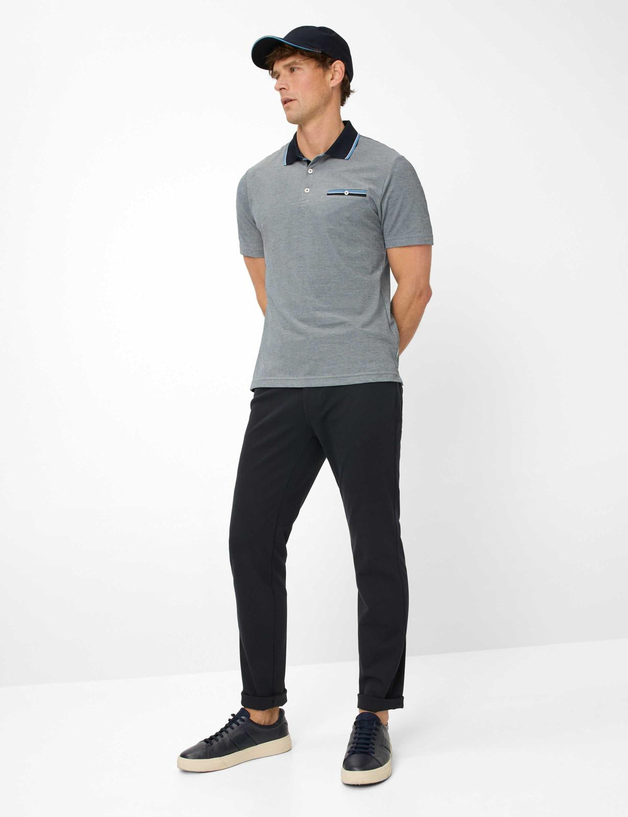 Piqué: Polo Shirt in Cotton Mix