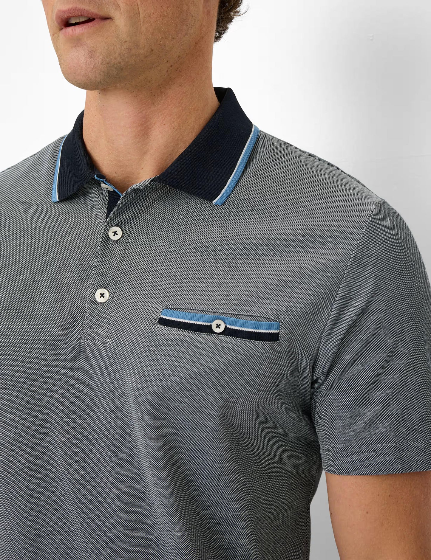 Piqué: Polo Shirt in Cotton Mix