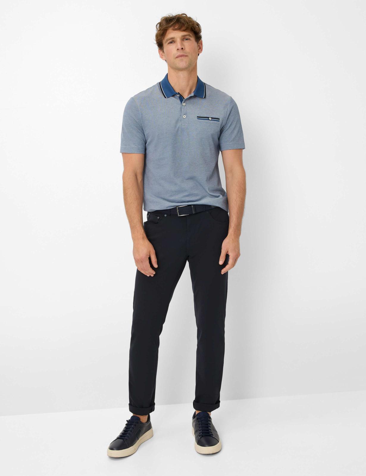 Piqué: Polo Shirt in Cotton Mix