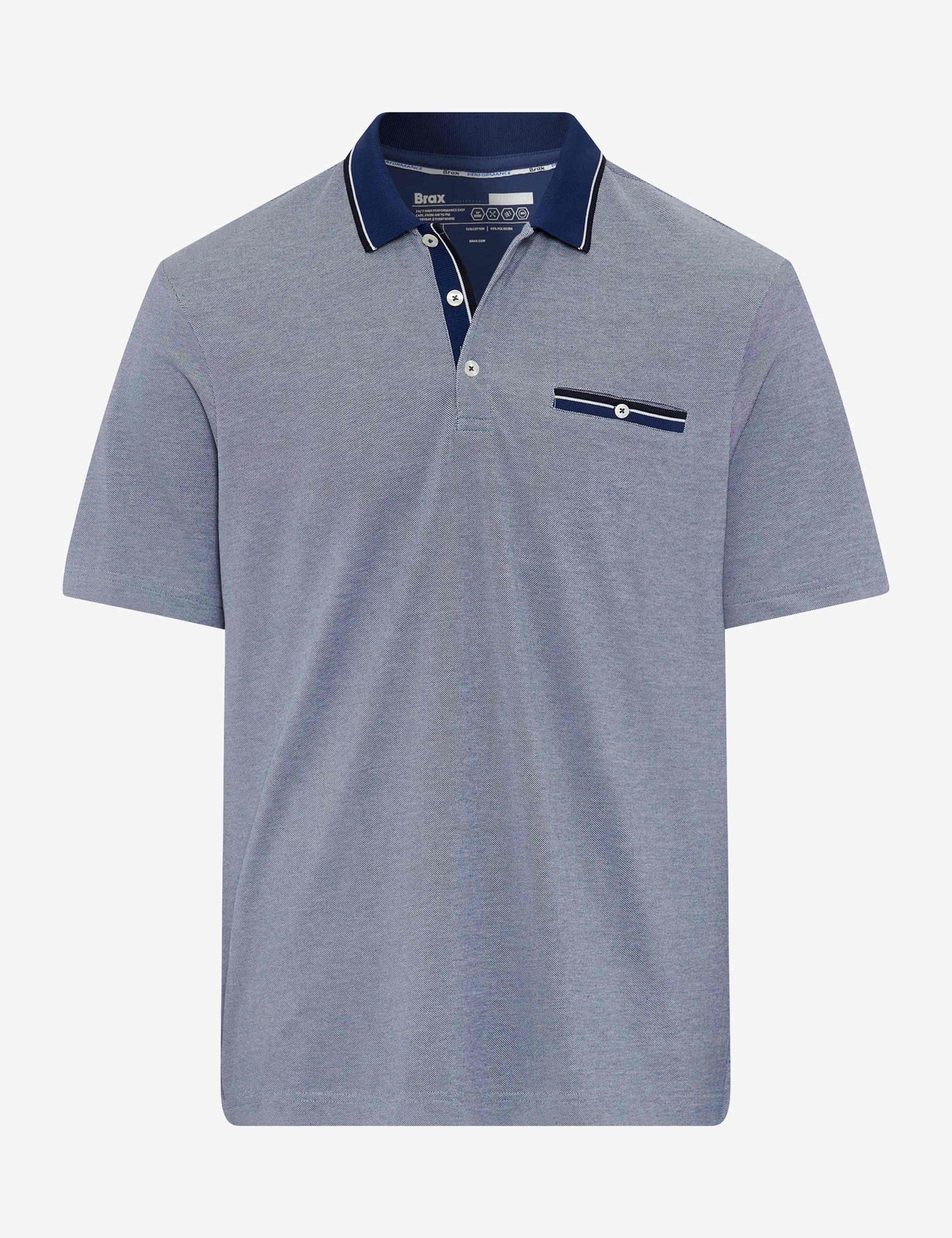 Piqué: Polo Shirt in Cotton Mix