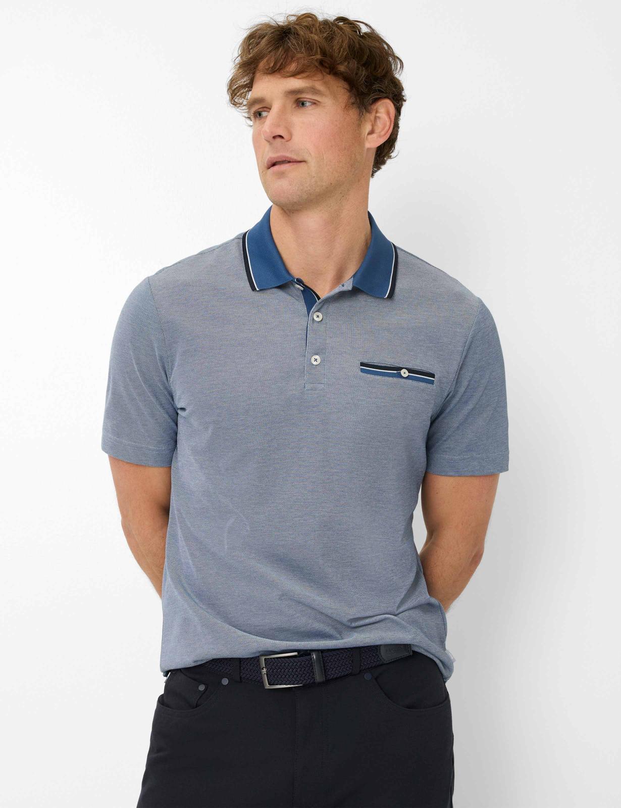 Piqué: Polo Shirt in Cotton Mix