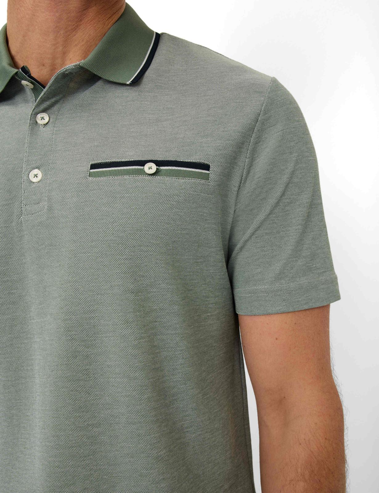 Piqué: Polo Shirt in Cotton Mix