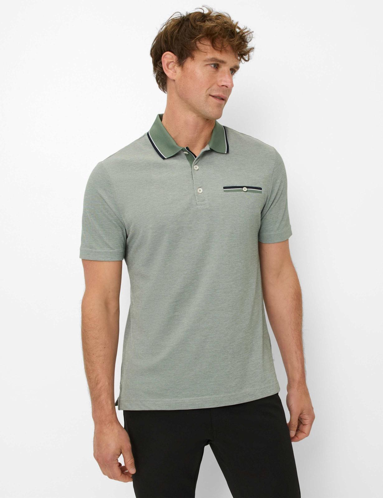 Piqué: Polo Shirt in Cotton Mix