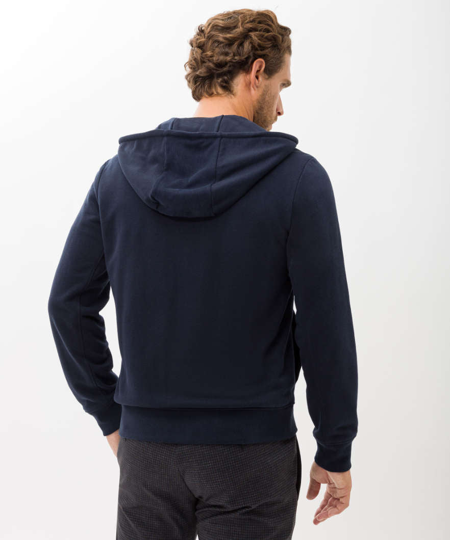 Hooded Jacket with Contrast Zipper