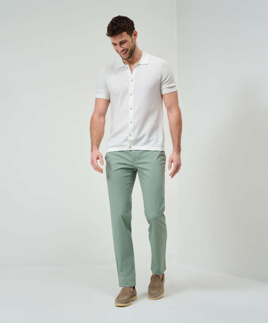 Sweater in A Cotton-linen Mix