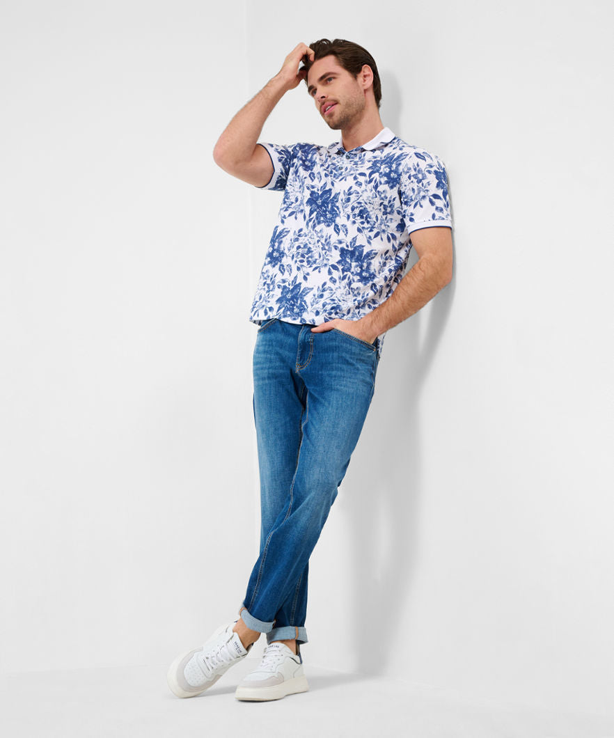 Polo Shirt with All-over Print