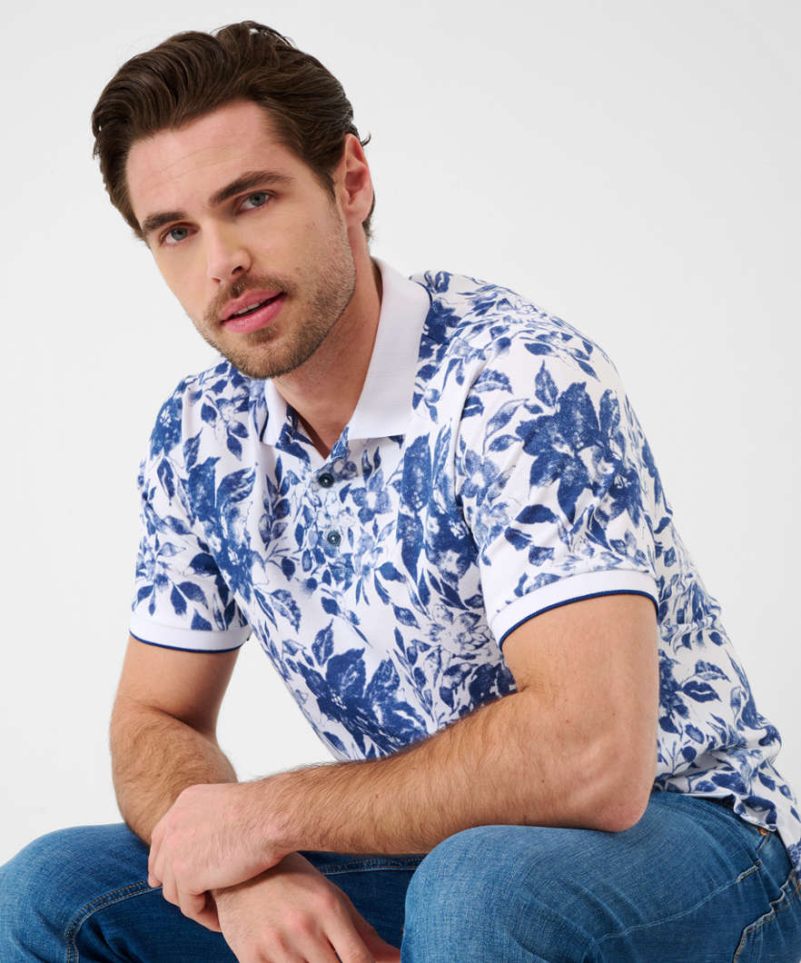 Polo Shirt with All-over Print