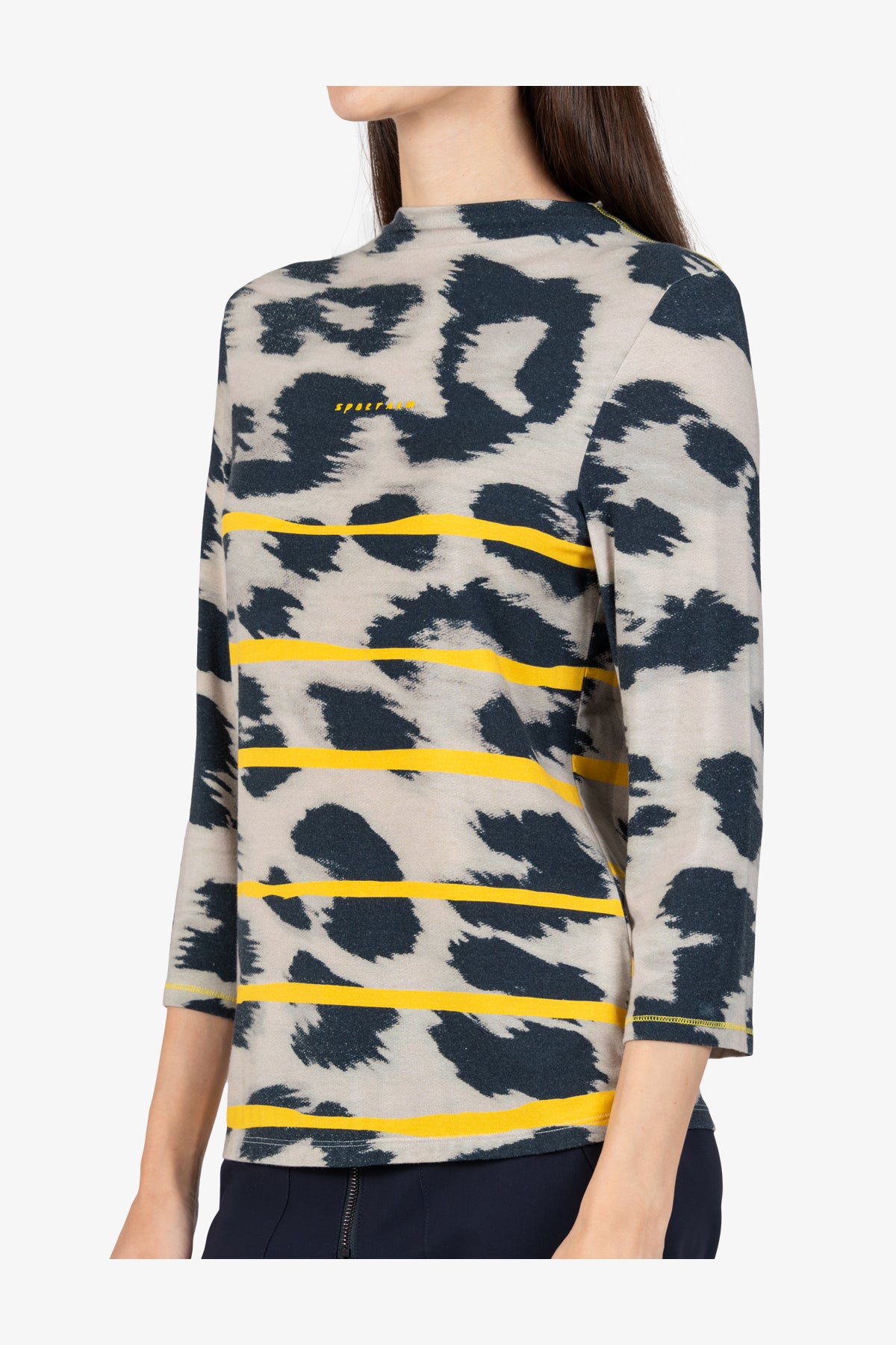 Shirt with Small Stand-up Collar