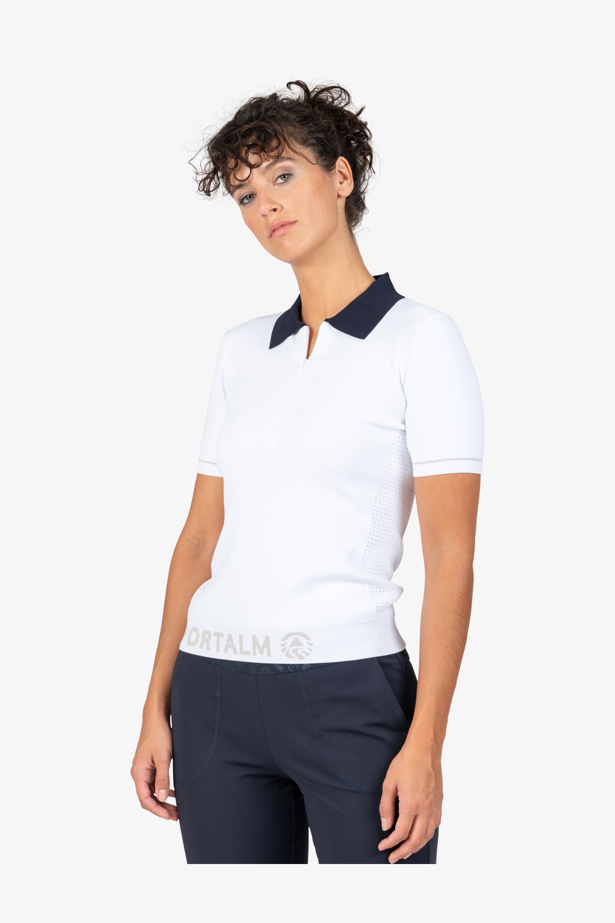 Polo Shirt with Turn-down Collar