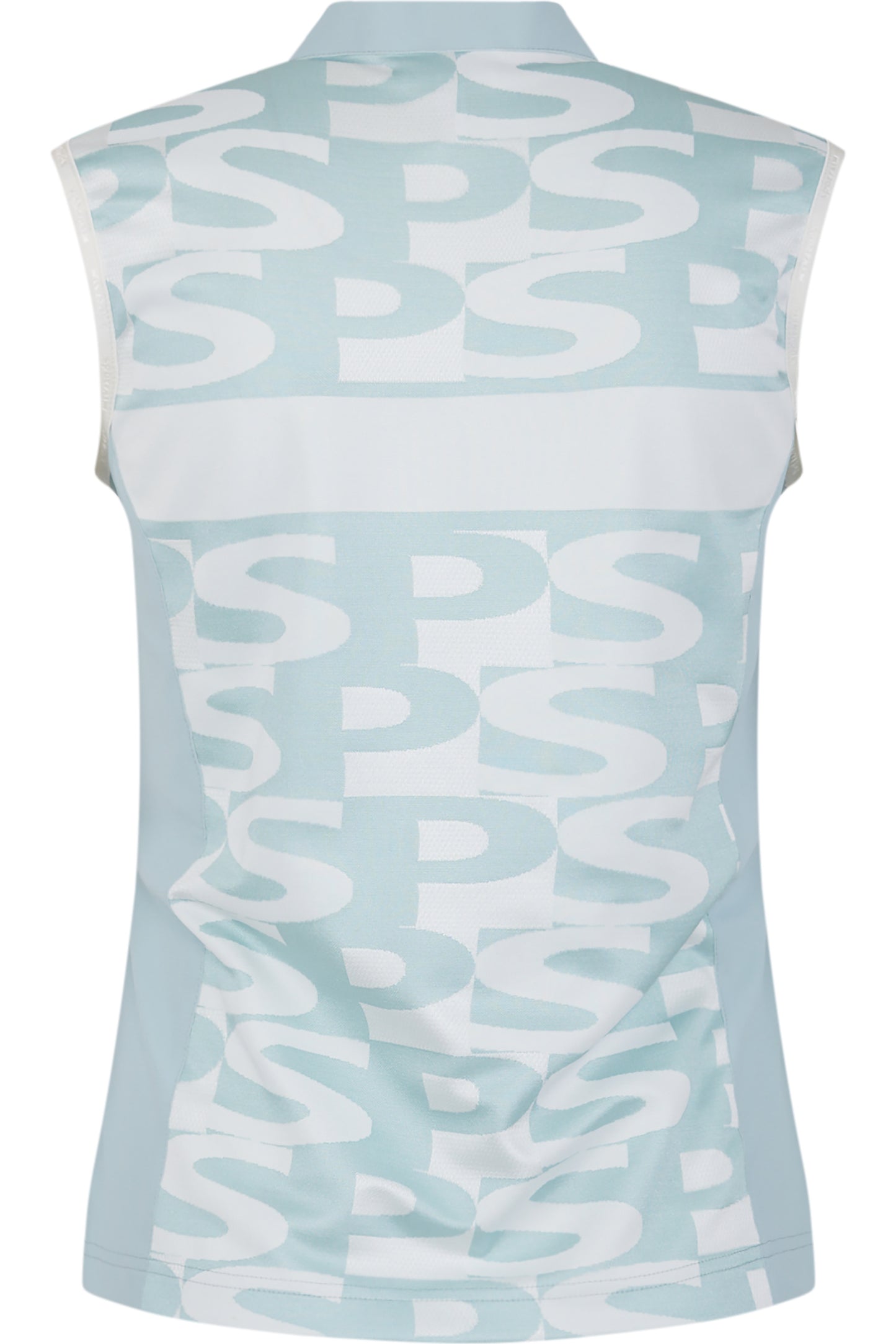 Sleeveless Shirt with Stand-up Collar