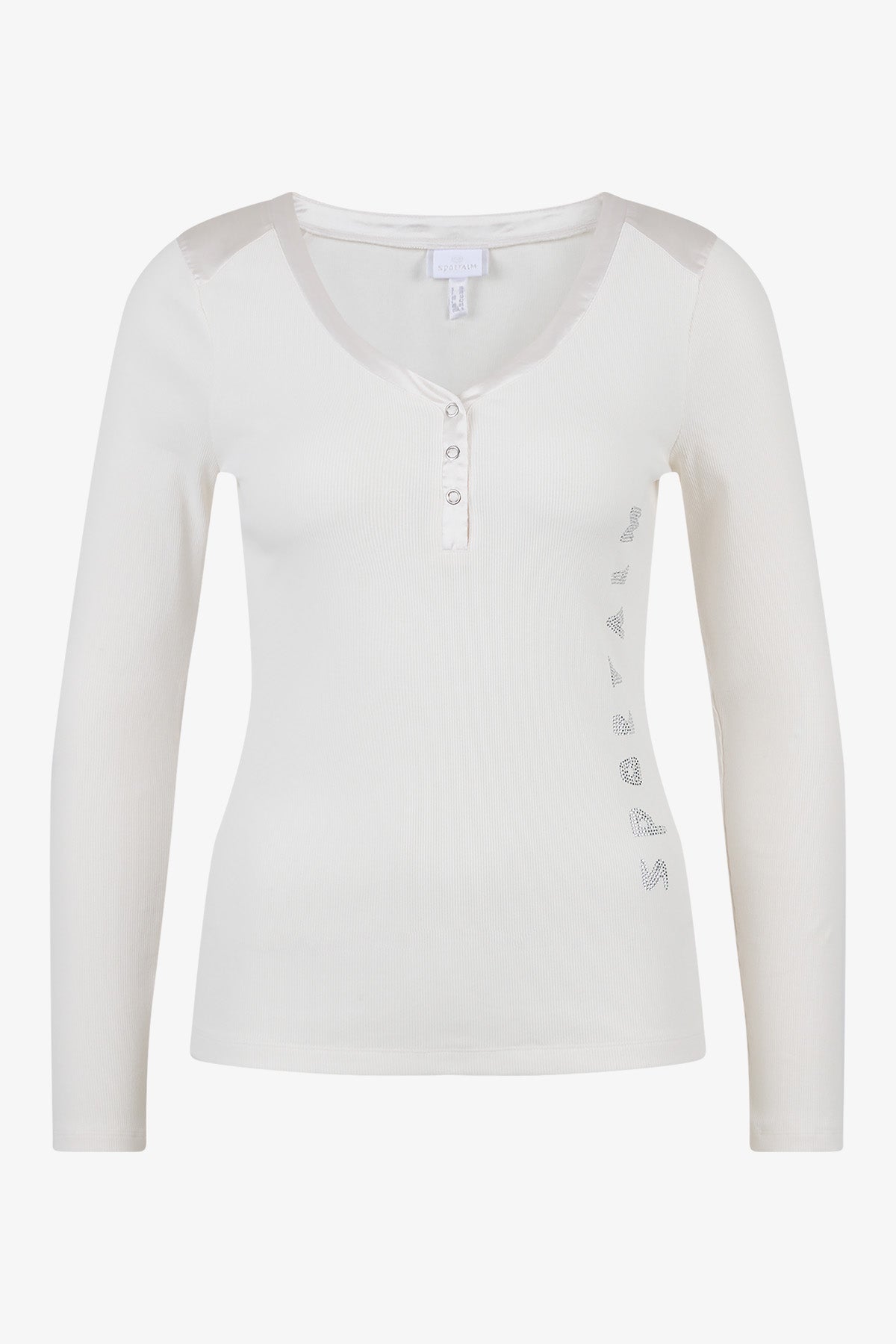 Long-sleeved Shirt with Shimmering Details