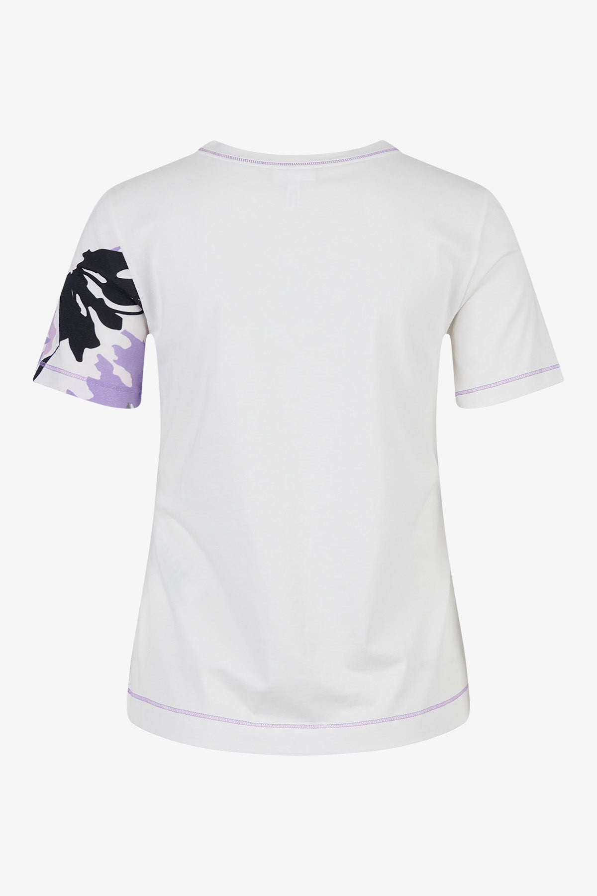 亮片珠飾花朵圖案T恤