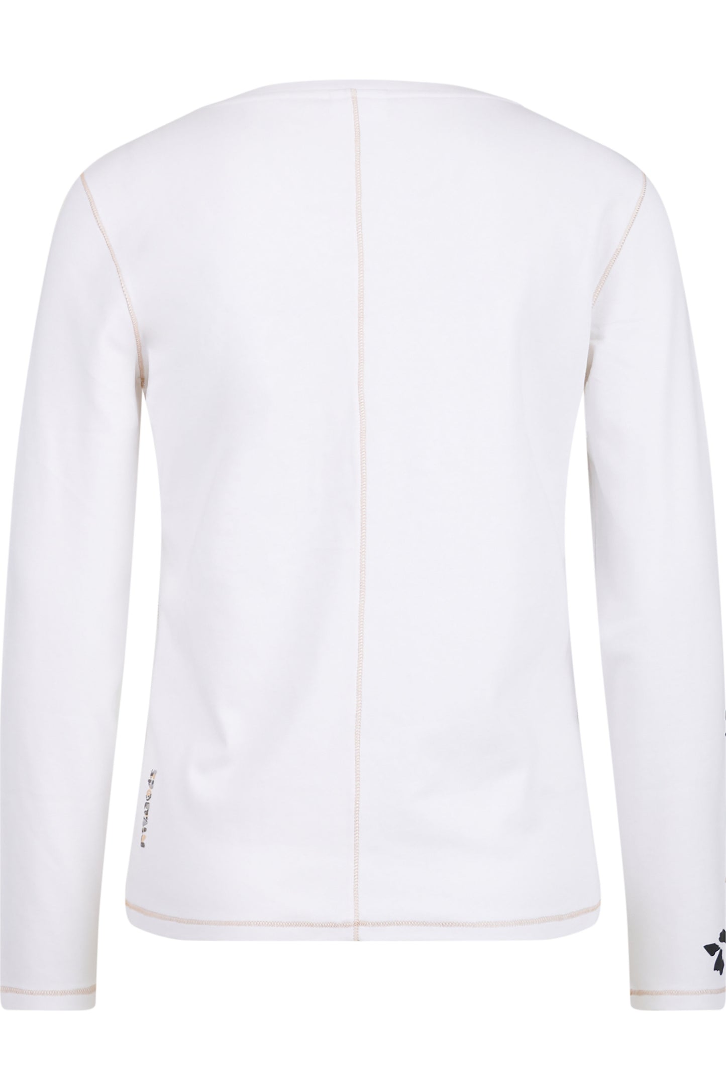 亮片裝飾豹子印花圓領T恤