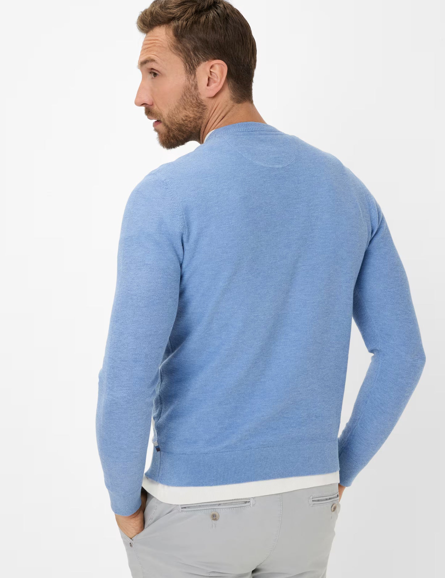 Structure: Sweater in Cotton-Linen Mix