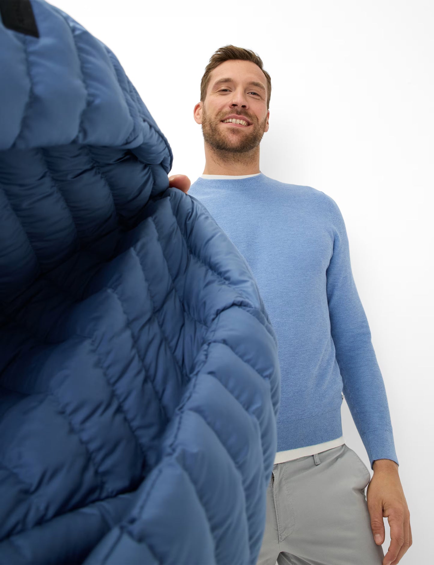 Structure: Sweater in Cotton-Linen Mix