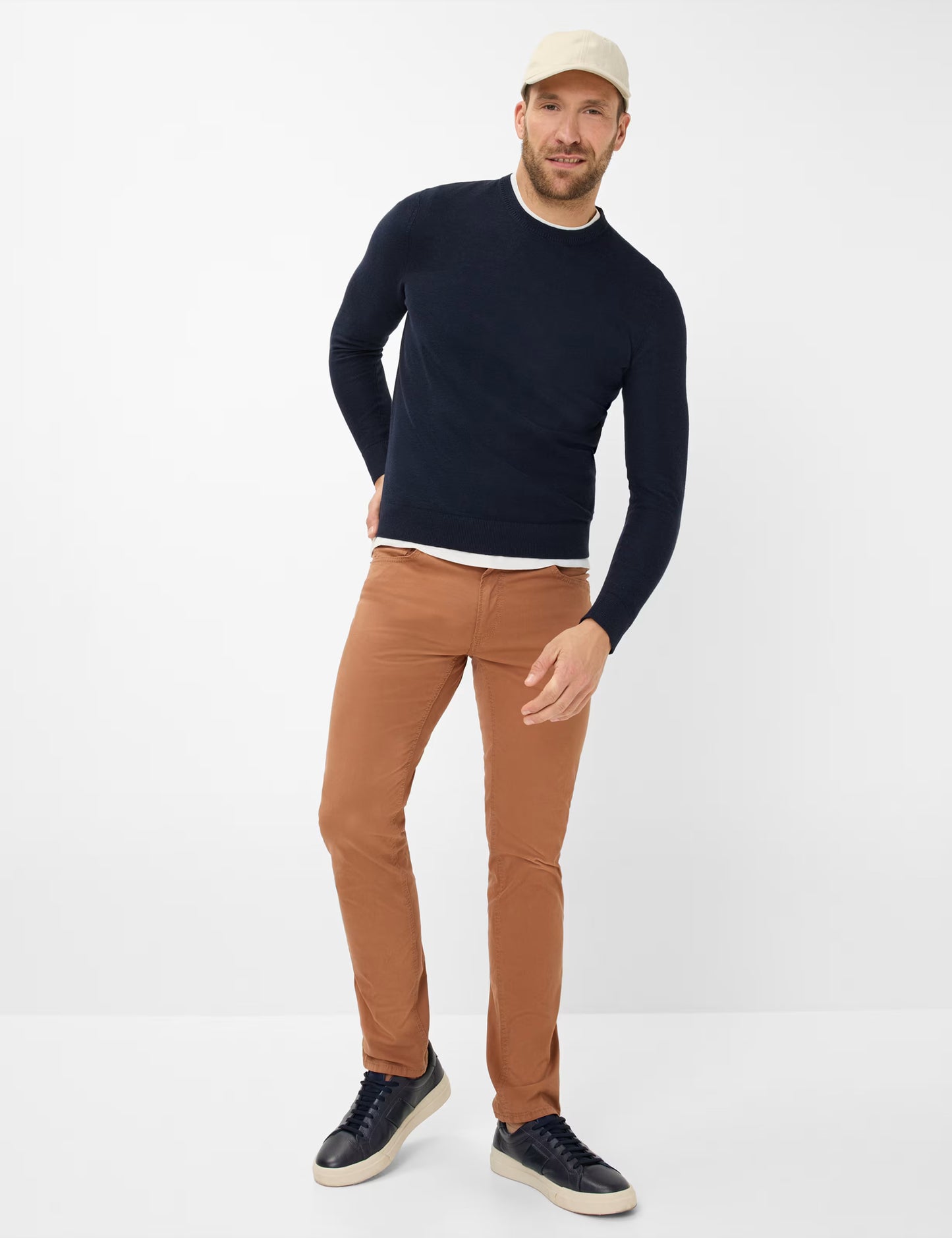 Structure: Sweater in Cotton-Linen Mix