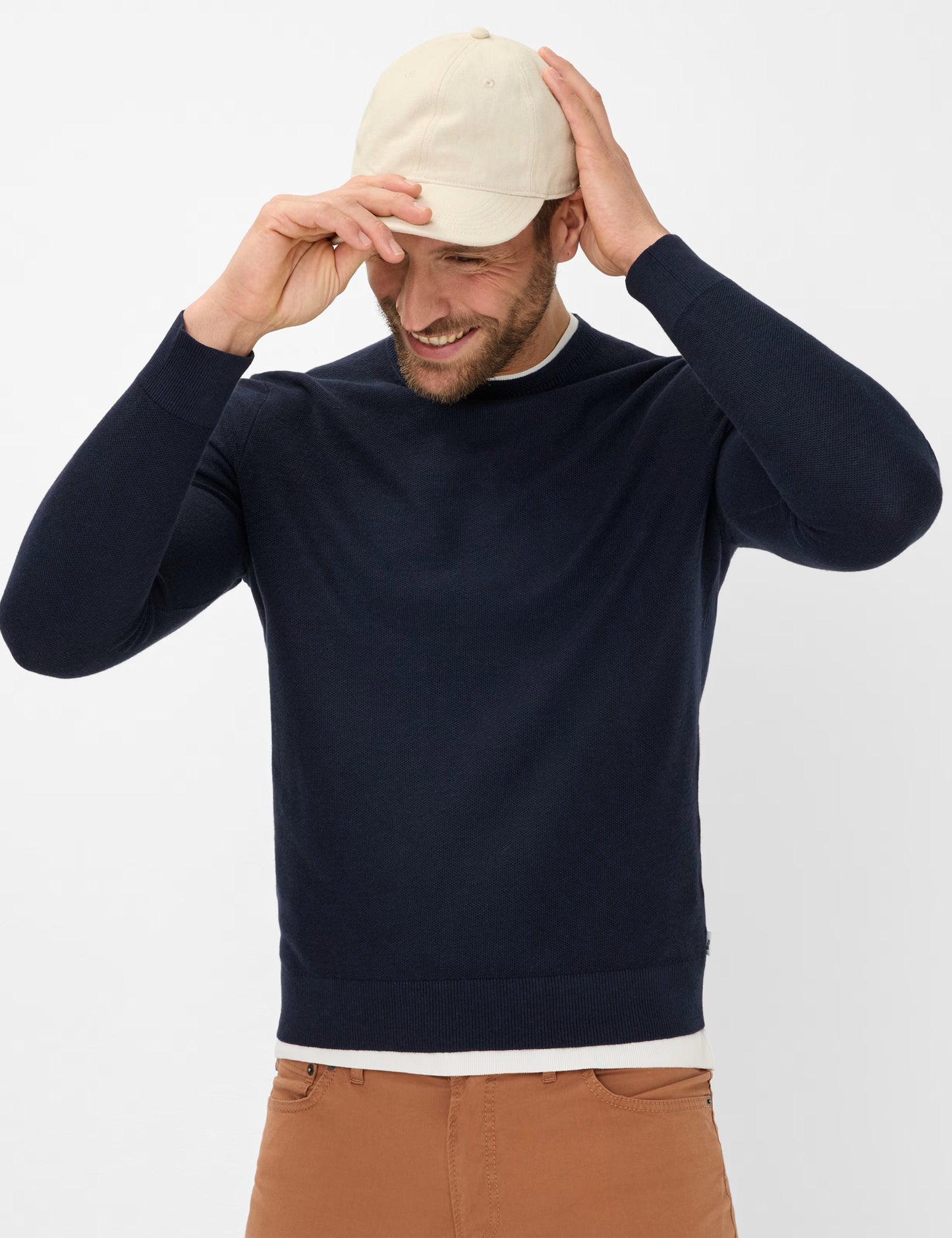 Structure: Sweater in Cotton-Linen Mix