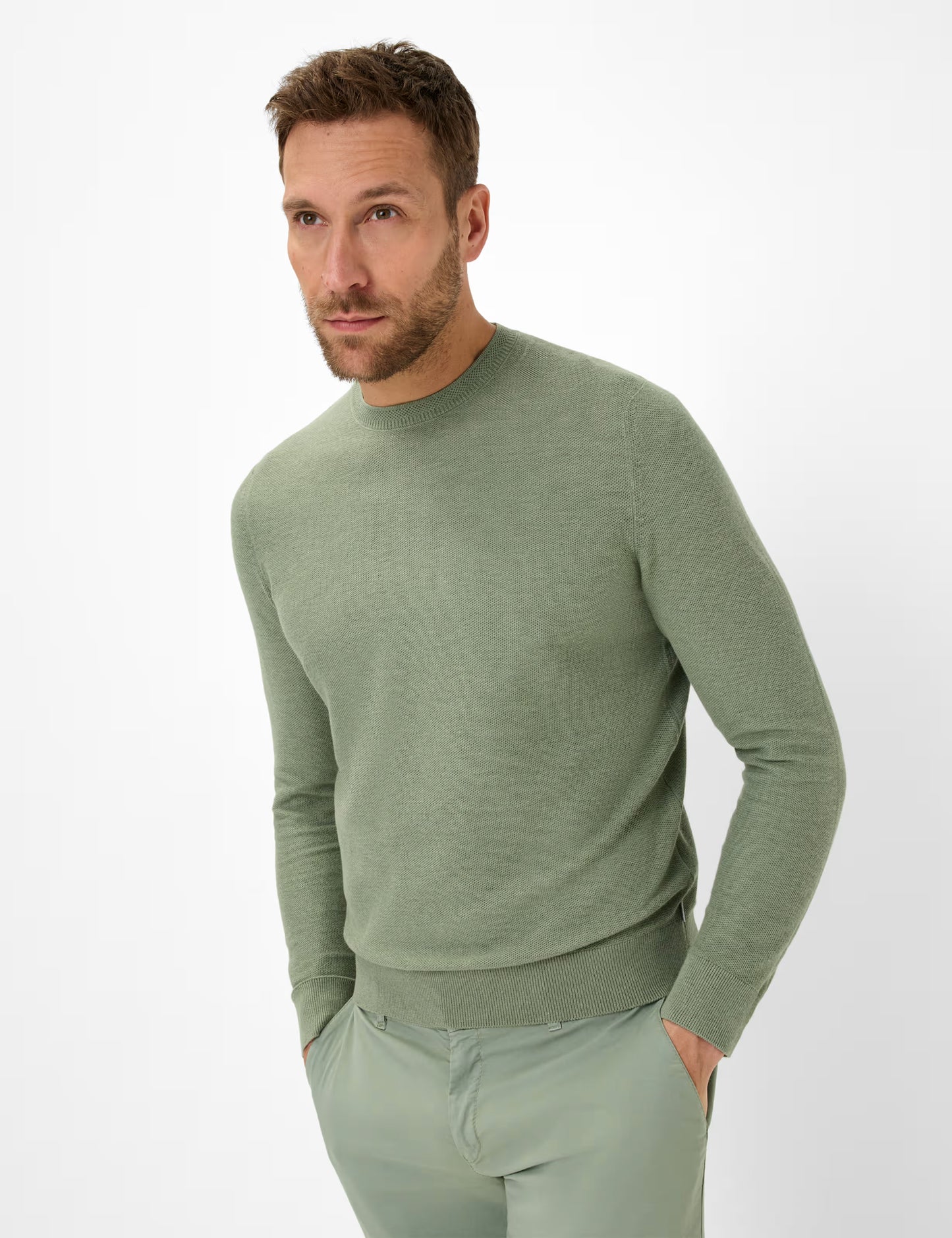 Structure: Sweater in Cotton-Linen Mix