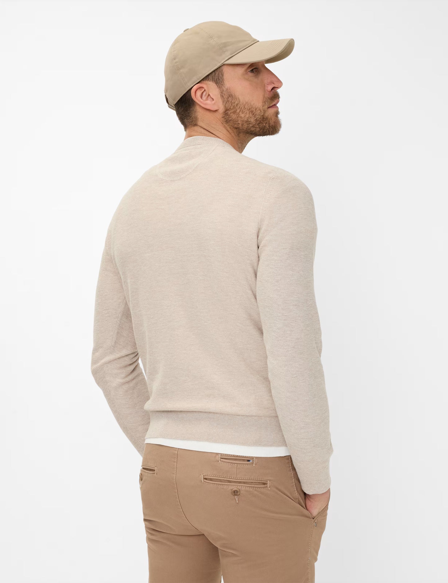 Structure: Sweater in Cotton-Linen Mix