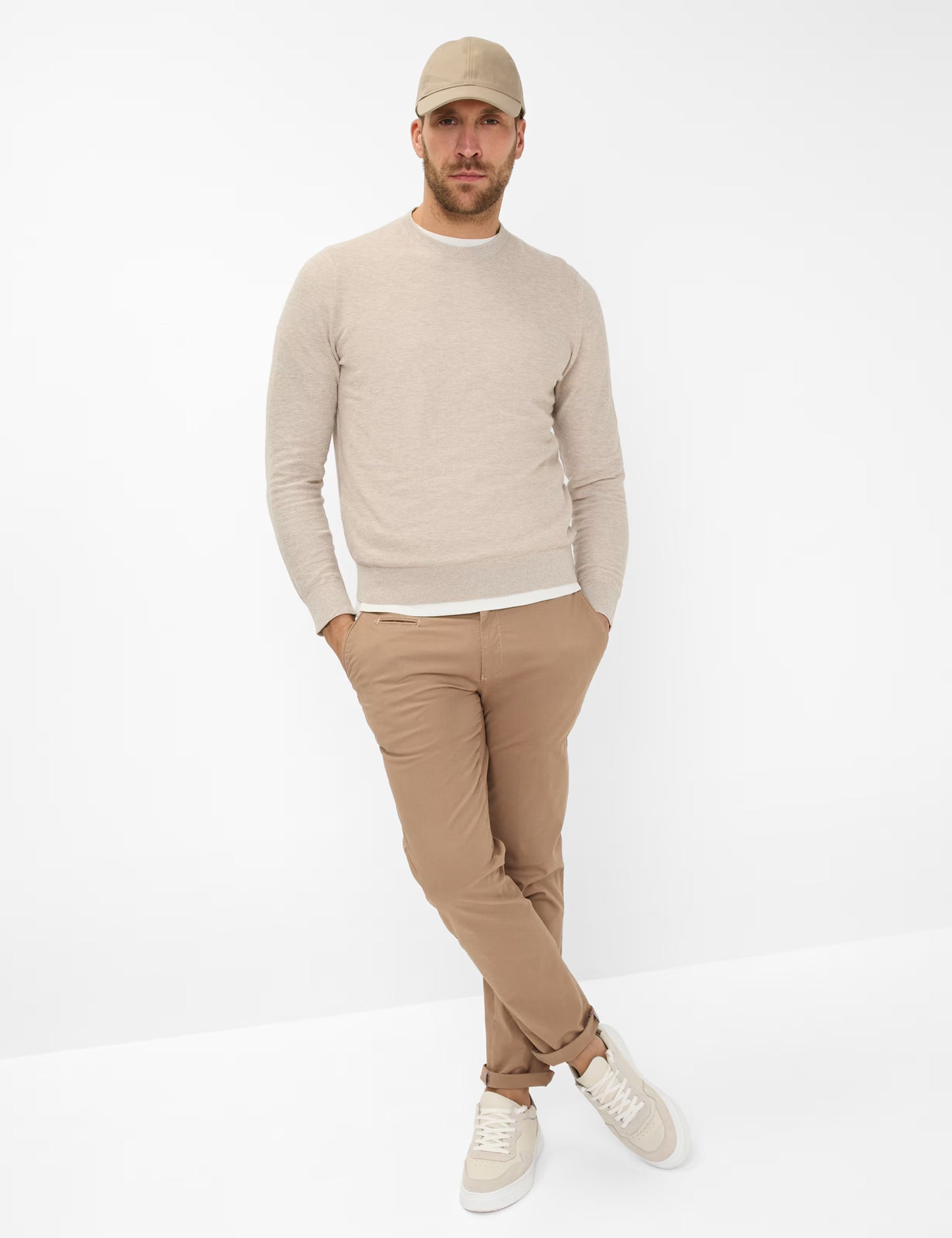 Structure: Sweater in Cotton-Linen Mix