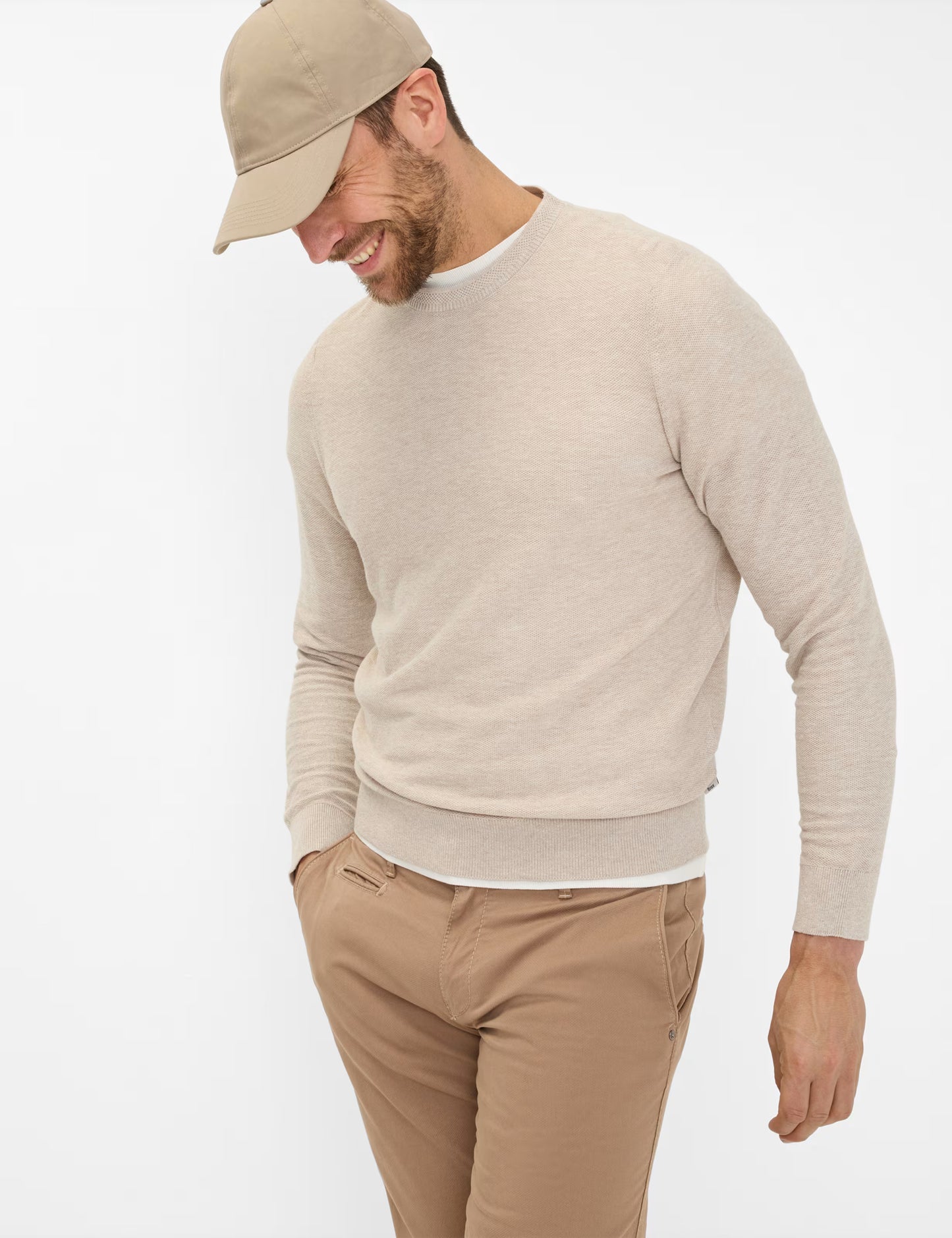 Structure: Sweater in Cotton-Linen Mix