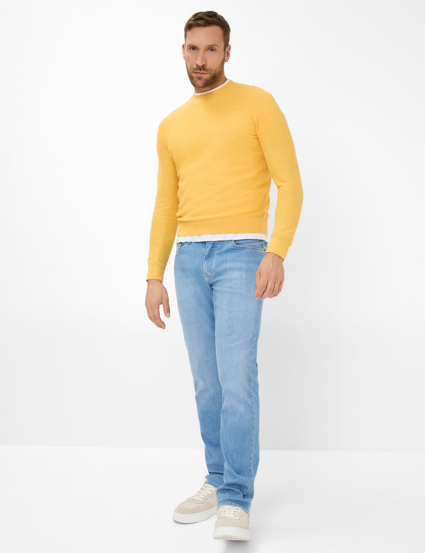 Structure: Sweater in Cotton-Linen Mix