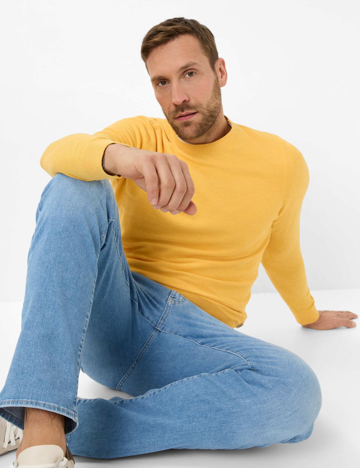 Structure: Sweater in Cotton-Linen Mix