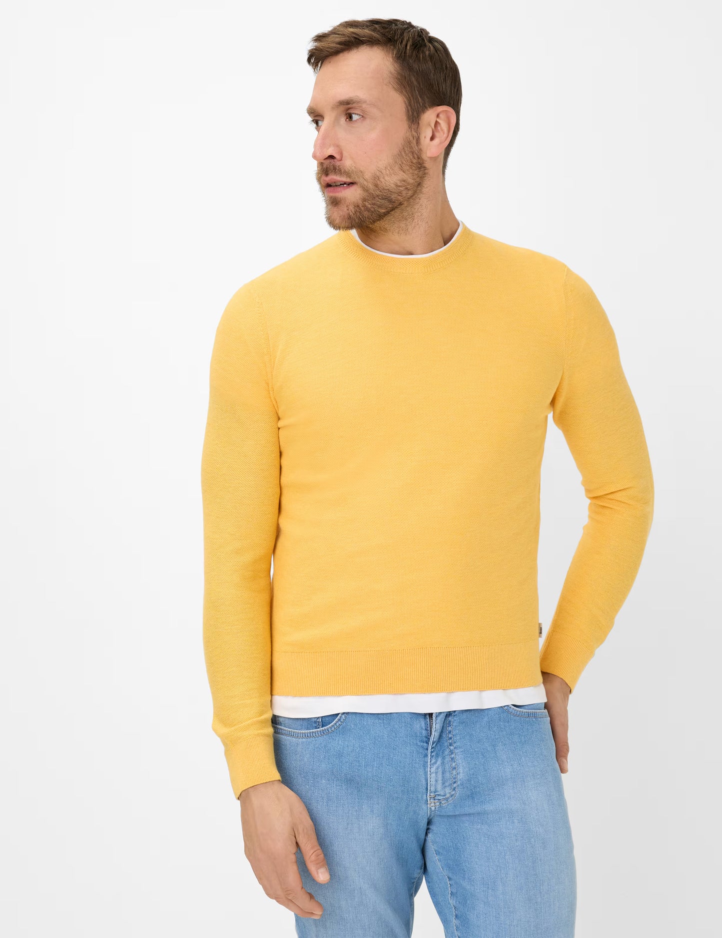 Structure: Sweater in Cotton-Linen Mix